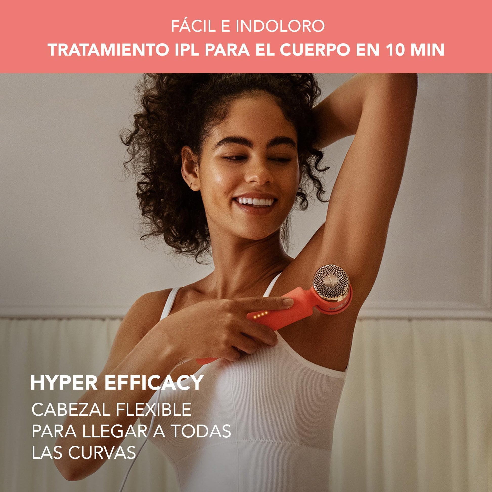 FOREO PEACH 2 – Depiladora luz pulsada IPL rostro y cuerpo – Tecnología láser depilación en casa – Incluye gel refrescante conductor preparación piel – Con enfriamiento y escudo silicona