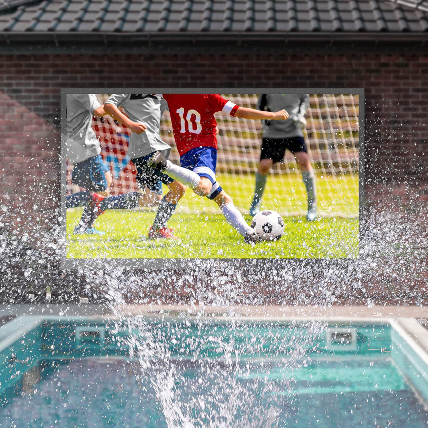 Televisor SYLVOX 55 Pulgadas Resistente al Agua Smart 4K para Sol Parcial