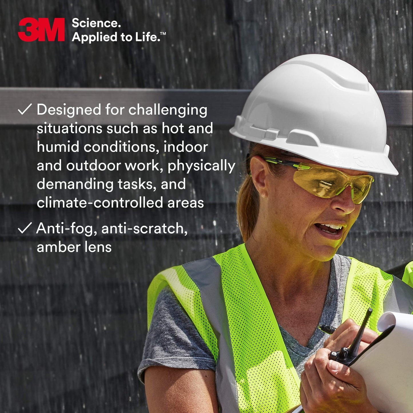 Lentes Protectores 3M Solus Verde Negro Revestimiento Antivaho Scotchgard