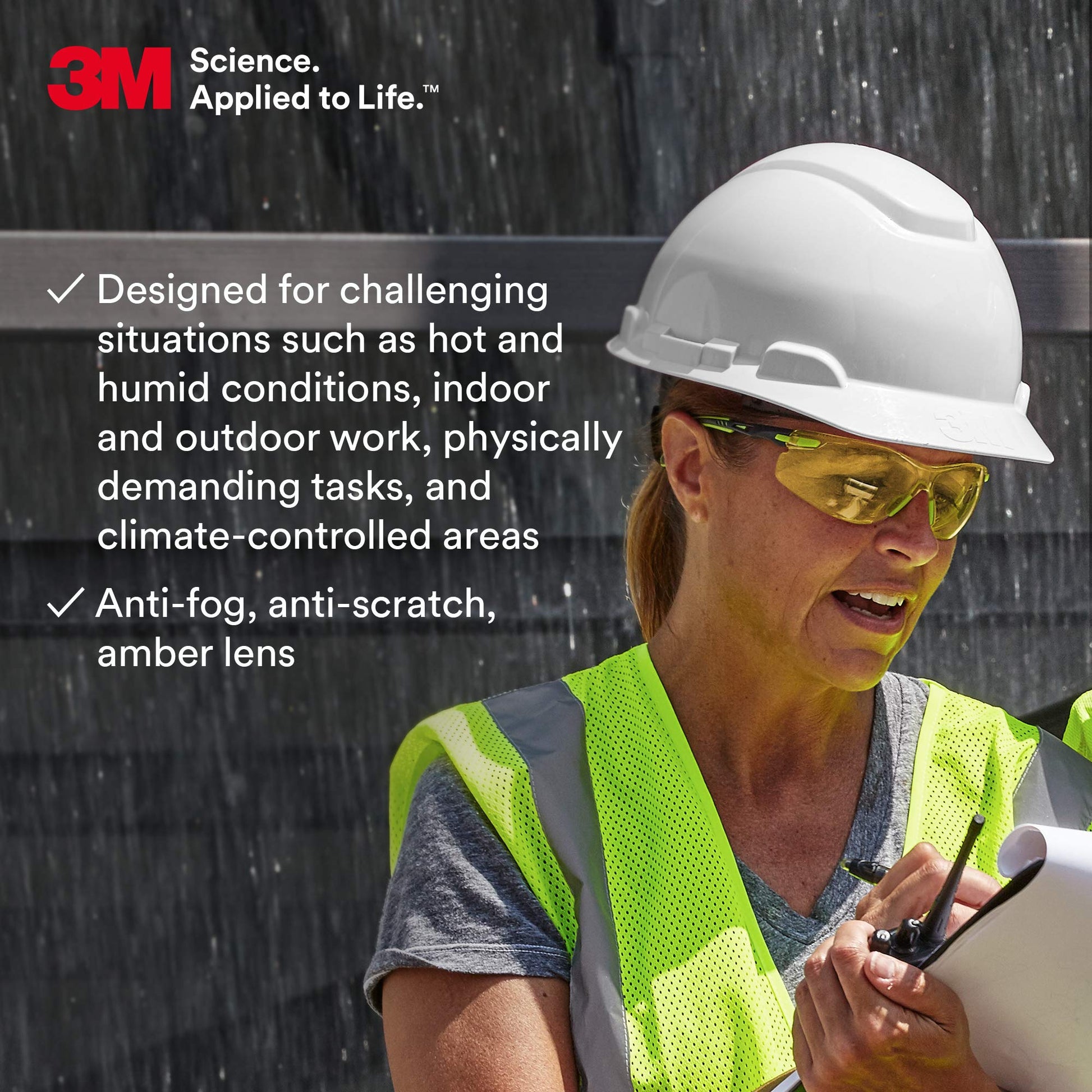 Lentes Protectores 3M Solus Verde Negro Revestimiento Antivaho Scotchgard