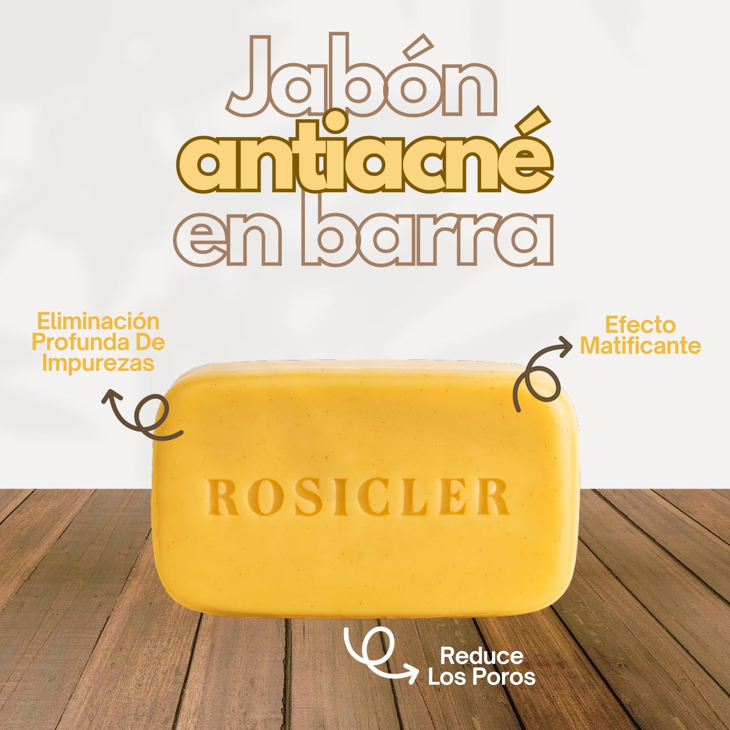 ROSICLER | 2 Pack Jabón En Barra 100 gr | Limpieza Profunda Contra Acné | Fórmula Matificante Para Piel Grasa Y Mixta | Elimina Impurezas | Uso Diario | Suaviza Sin Dejar Sensación De Resequedad
