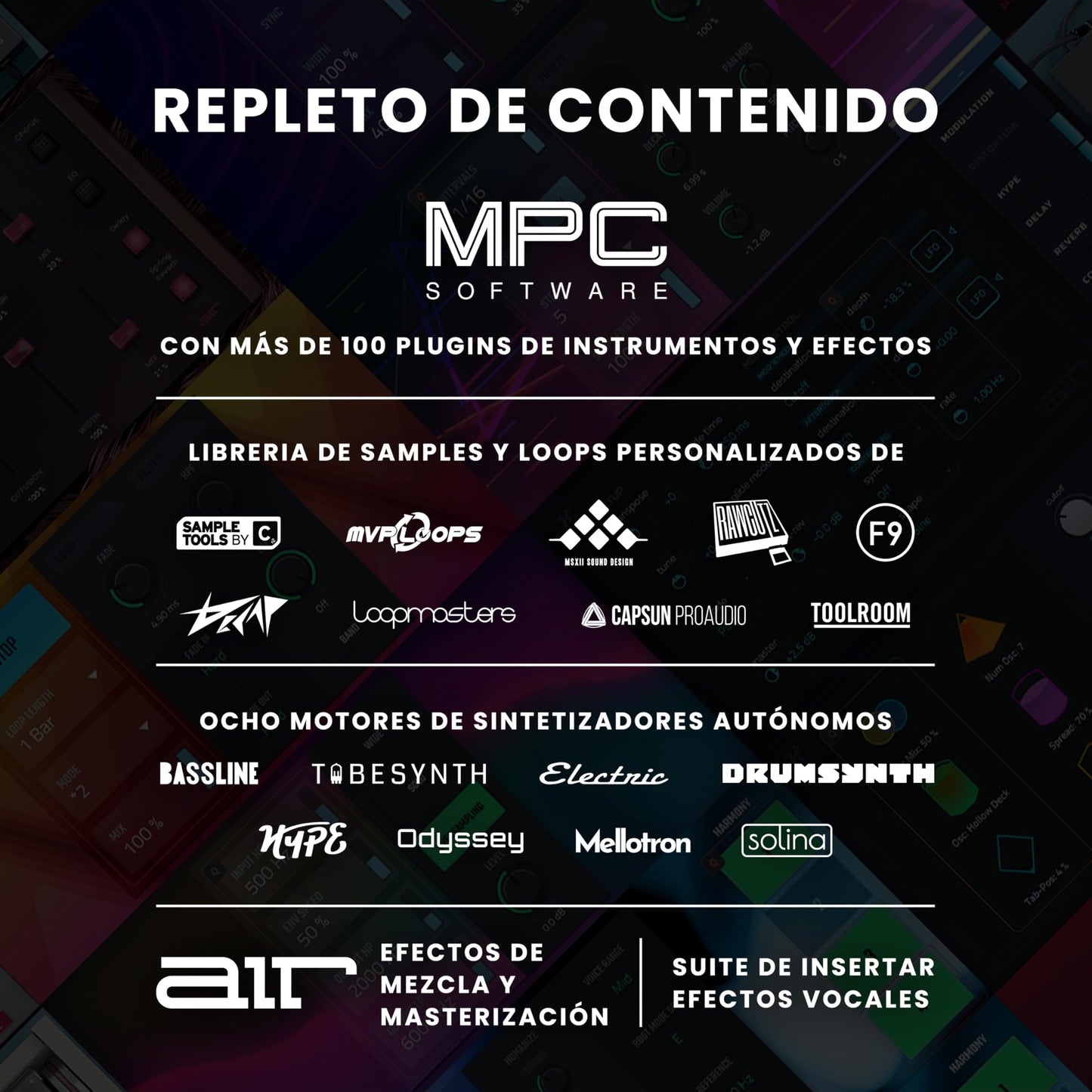 Controlador MIDI AKAI Professional MPC Studio Negro con 16 Pads RGB Sensibles a la Velocidad y Pantalla