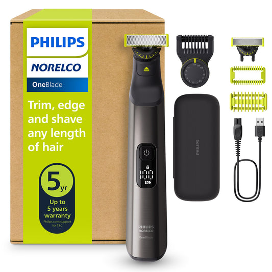 Cortadora Eléctrica Híbrida Philips Norelco OneBlade 360 Pro Face + Body con Hoja 360