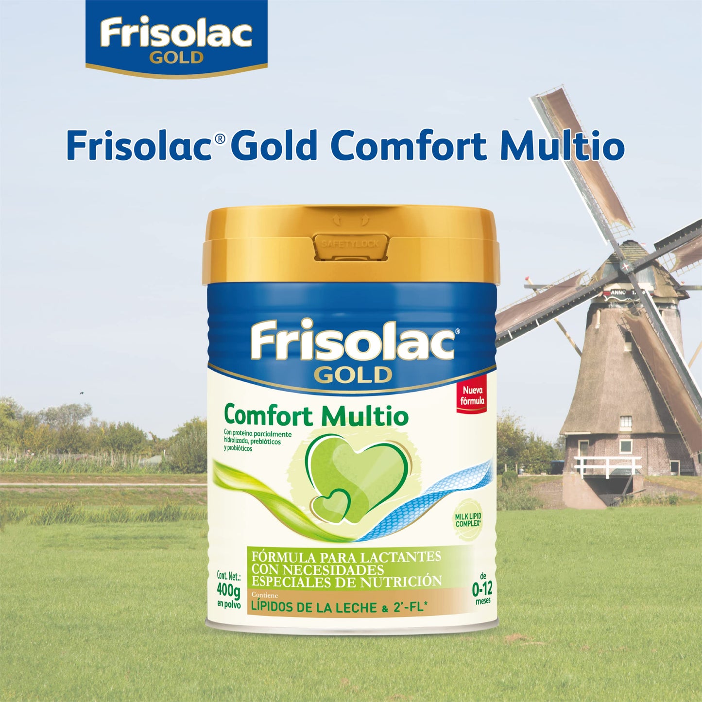 Frisolac Gold Comfort Multio (0-12 Meses) Lata C/ 400 Gr