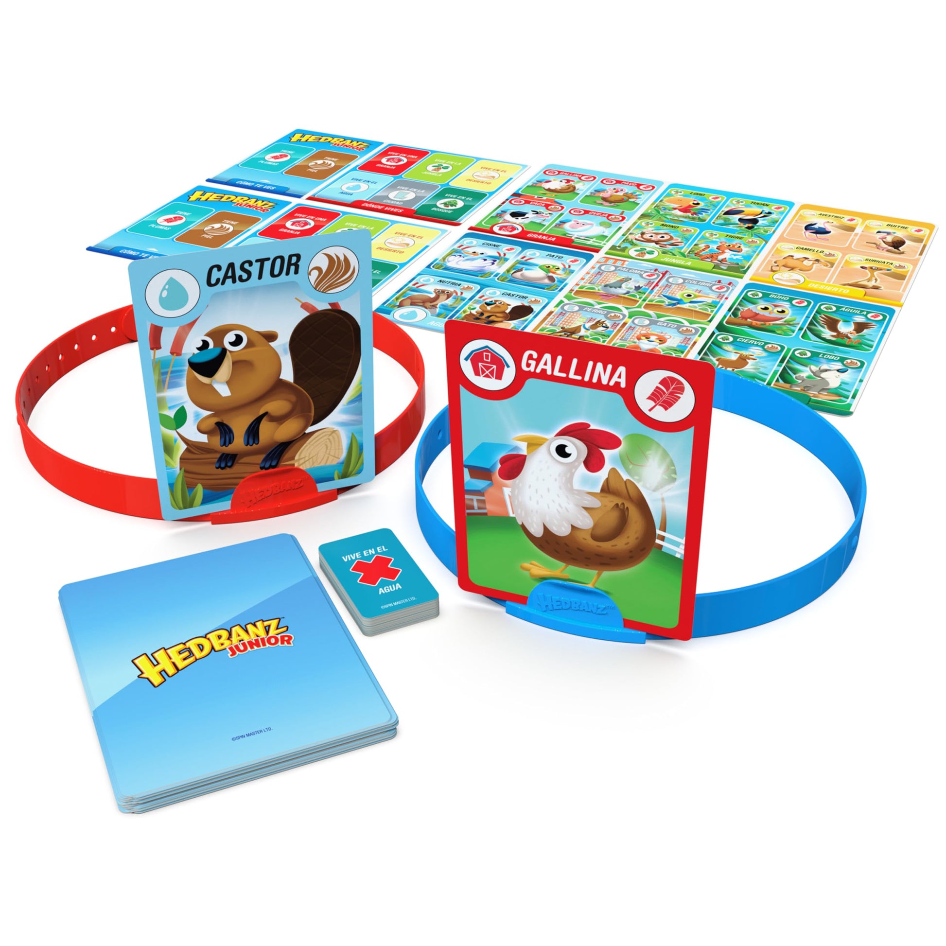 Games Spin Master, Juego de Mesa Hedbanz Junior para niños pequeños