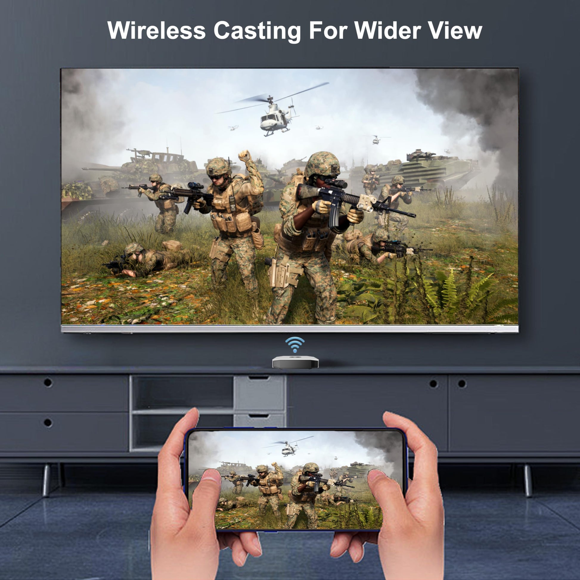 Caja de TV Android 4GB RAM 32GB ROM H.265 Quad 4-Core Android Box compatible con videos 3D 4K UHD H.265, 2.4G/5G de doble banda WiFi 6 Bluetooth 5.0 Smart TV Box