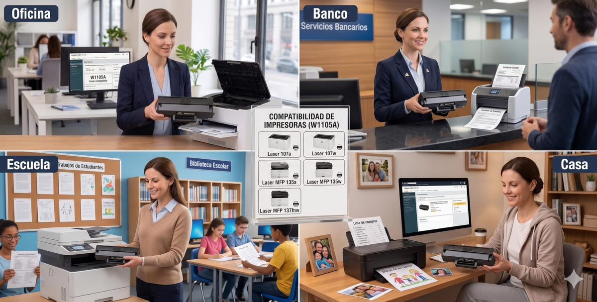 Tóner Compatible sabelly Negro Alto Rendimiento para Impresoras HP Laser 107w, 107a, MFP 135w, 135a, 137fnw