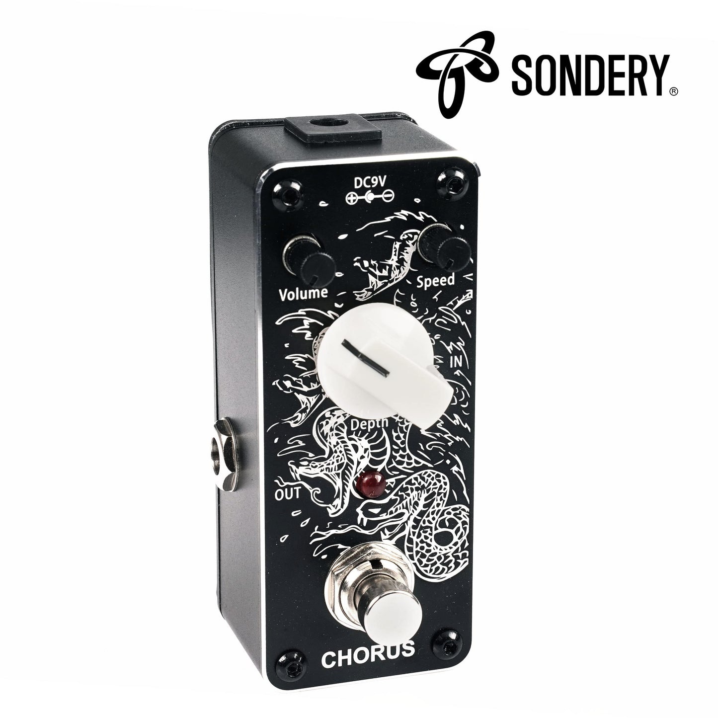Pedal de Coro Sondery Azul Efecto Analógico True Bypass para Guitarra
