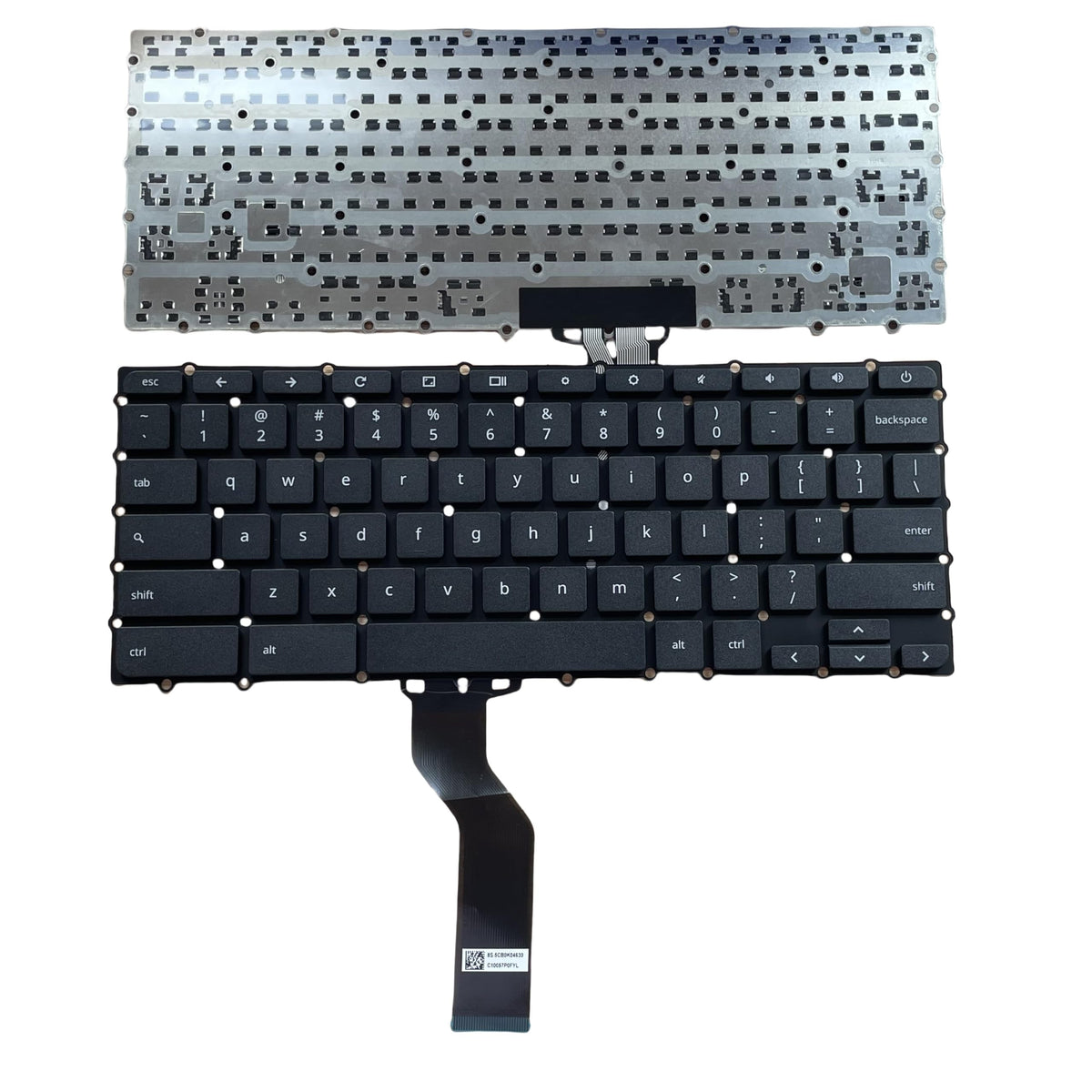 Teclado USB YIJIATech Negro Flexible para Acer ChromeBook 15 19 Botones QWERTY