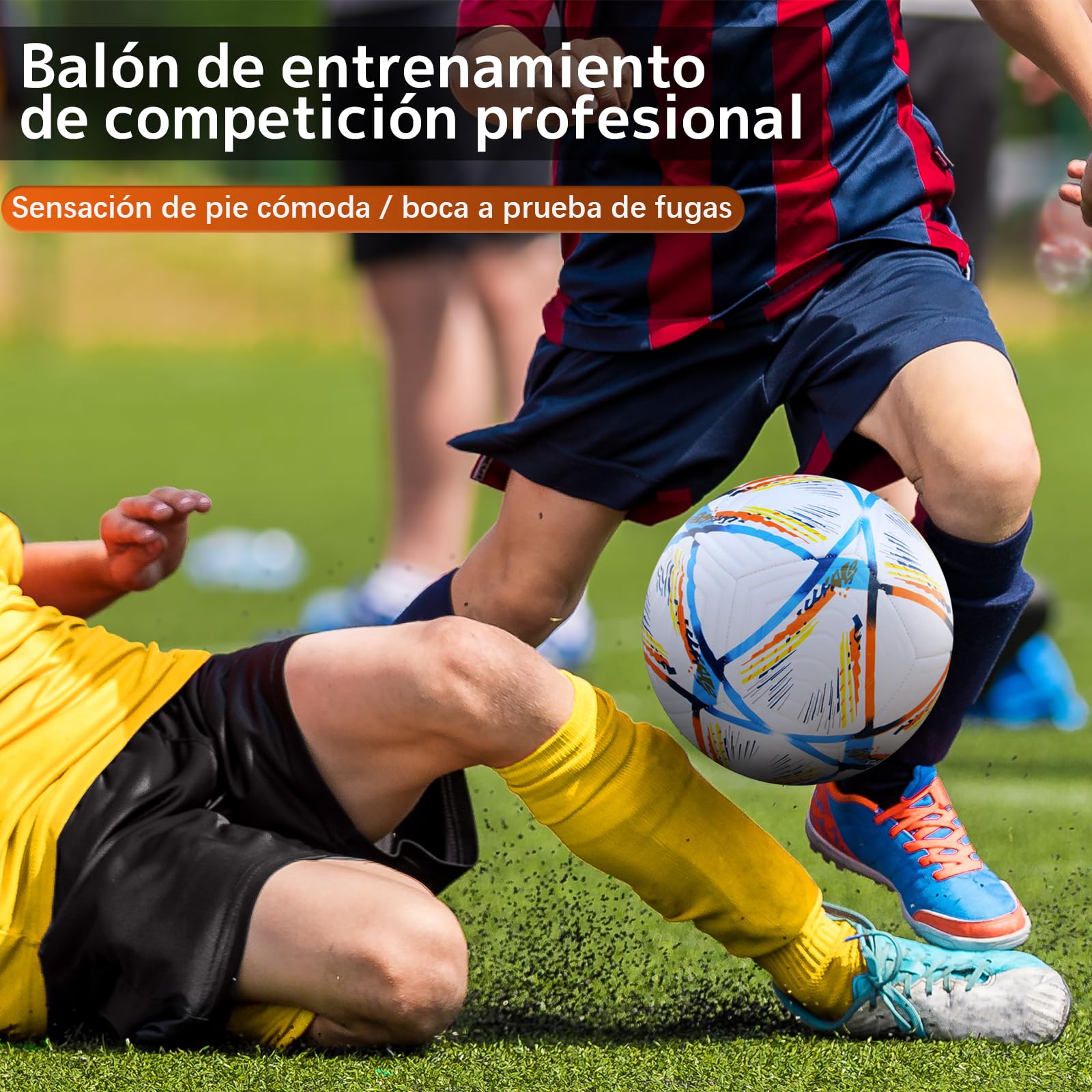 Balón de Fútbol ZYJXLY Blanco Estilo Copa del Mundo para Entrenamiento