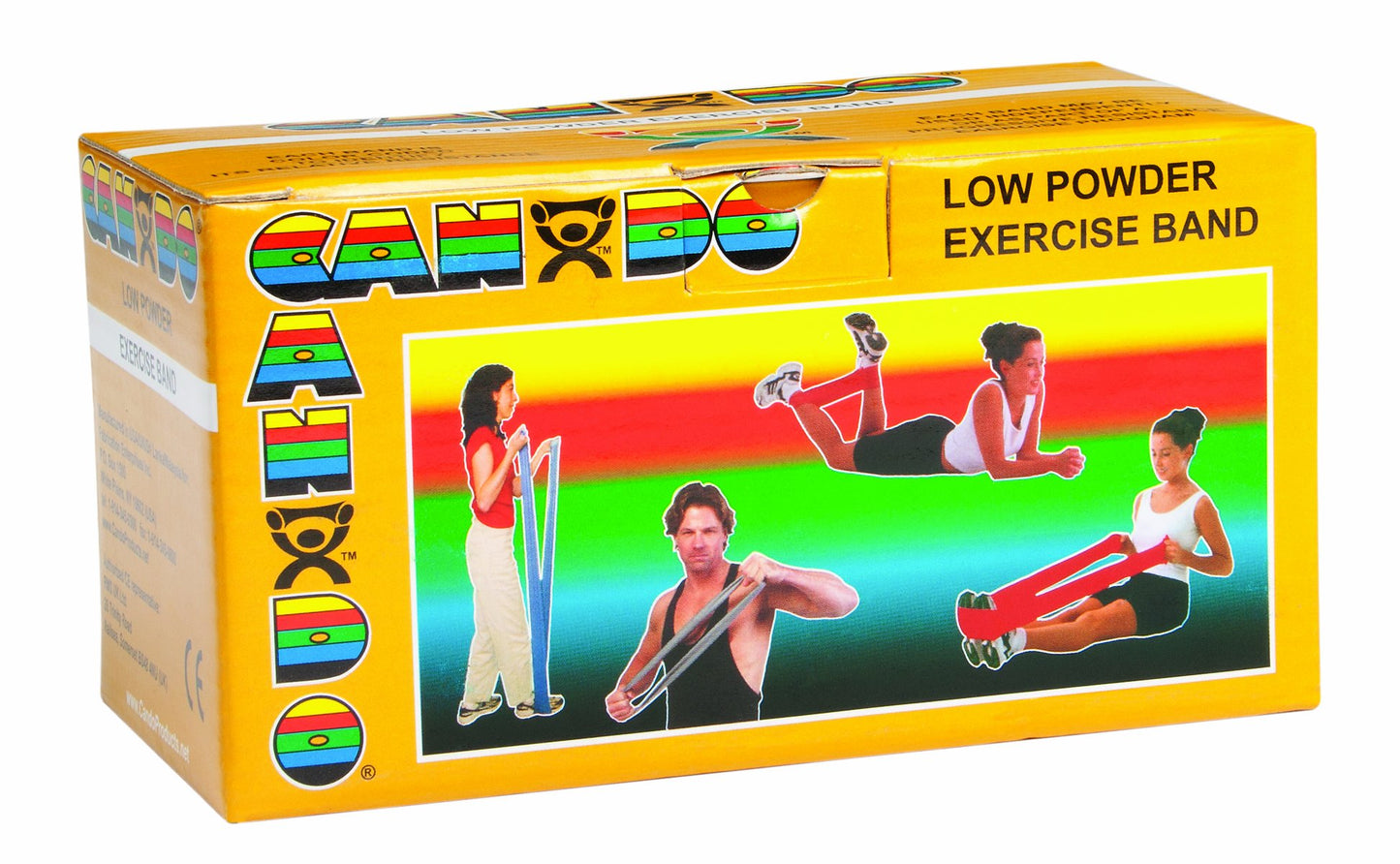 Cando 1211785 Rollo de banda de ejercicio bajo en polvo, 6 yardas de longitud, dorado-XXX-pesado