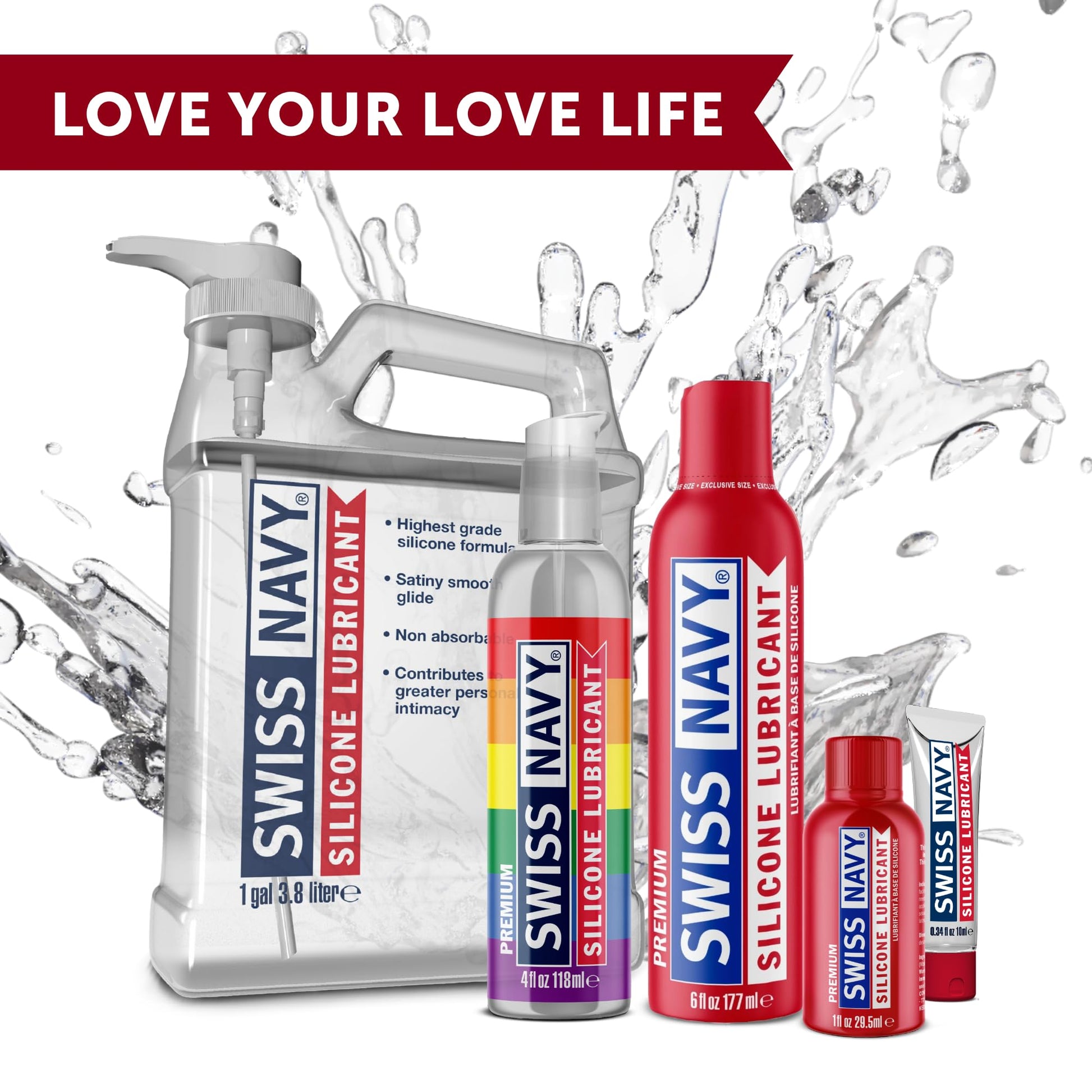 Lubricante de Silicona Premium Swiss Navy 2oz