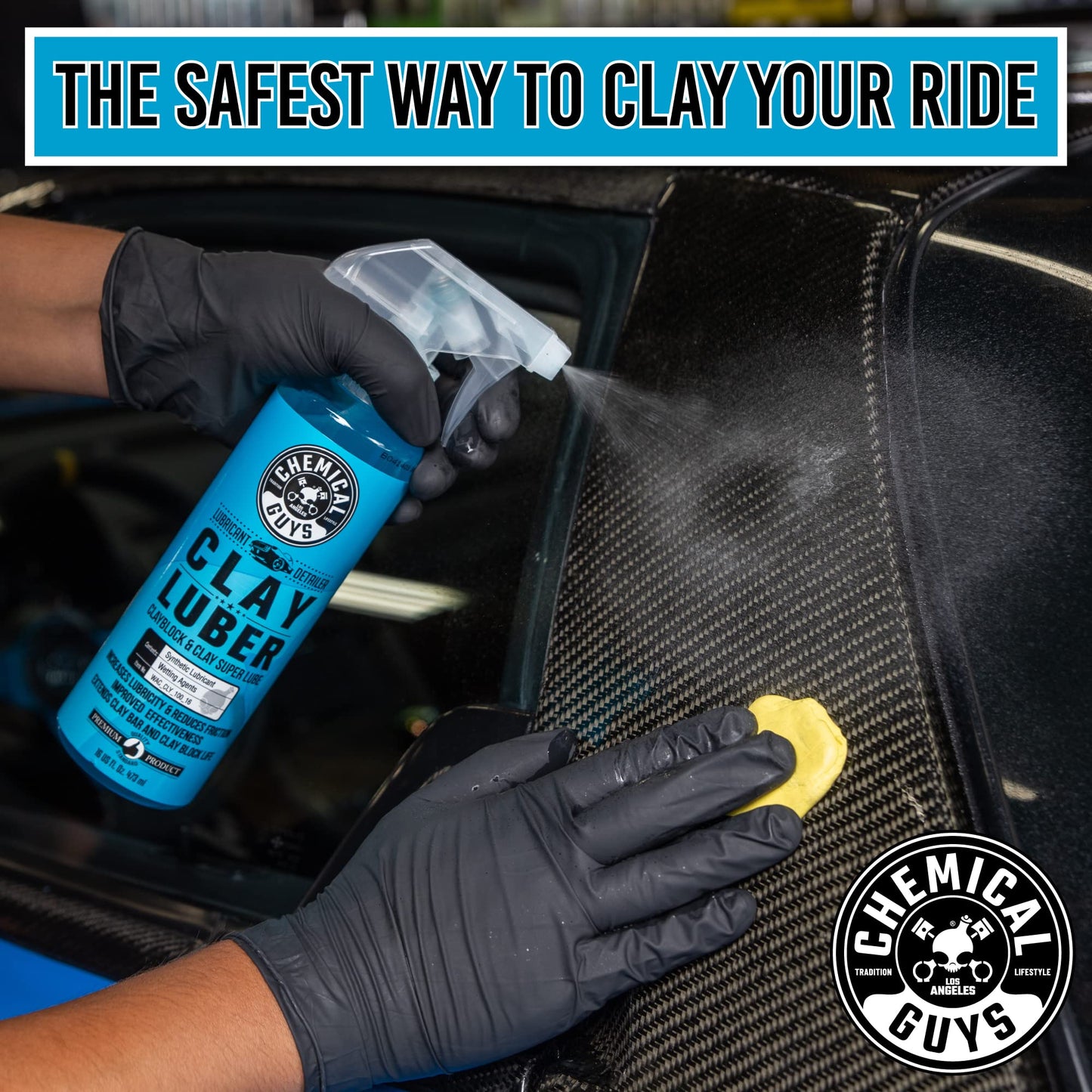 Chemical Guys WAC_Cly_100_04 - Lubricante sintético y Detalle, Azul, 128 FL oz (1 Gallon)