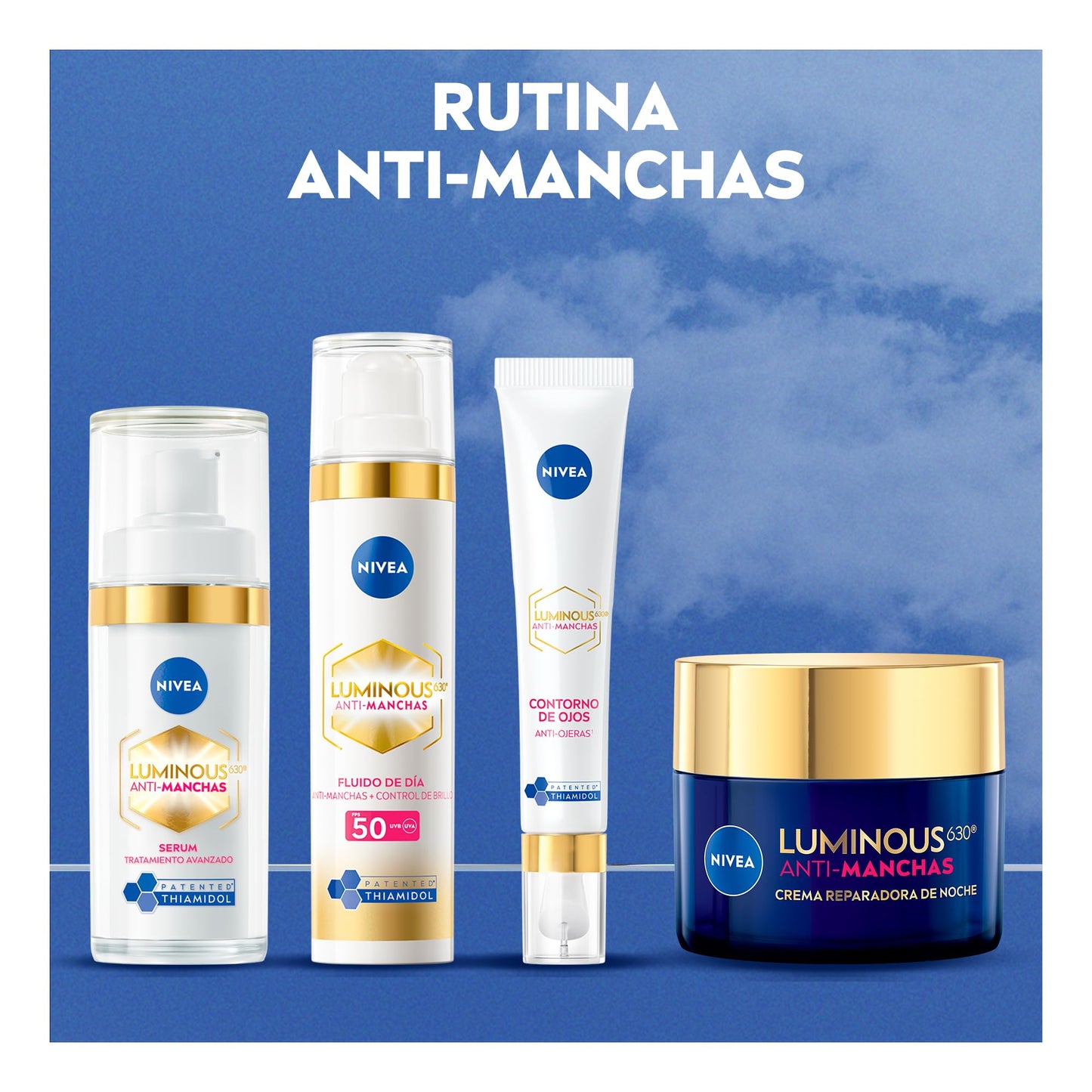NIVEA LUMINOUS630 Anti-manchas Serum Facial tratamiento avanzado (30 ml) - Con Ácido Hialurónico, para una Piel Luminosa sin Manchas por Edad, Solares ni Hormonales