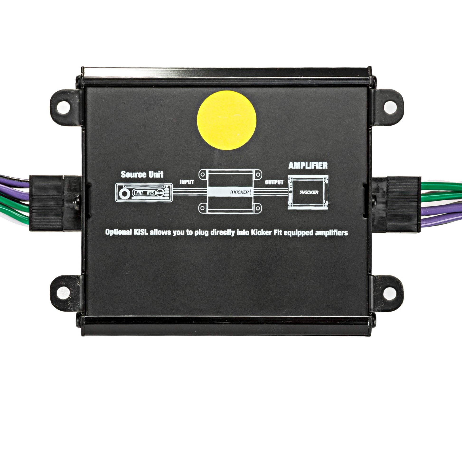 Interfaz de radio inteligente Kicker 46KISLOAD4 serie K para añadir un amplificador de rango completo