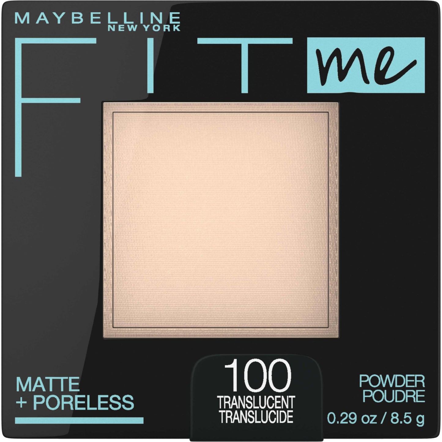 Maybelline New York Fit Me Mate + maquillaje en polvo sin poros, Translúcido, 1 pieza