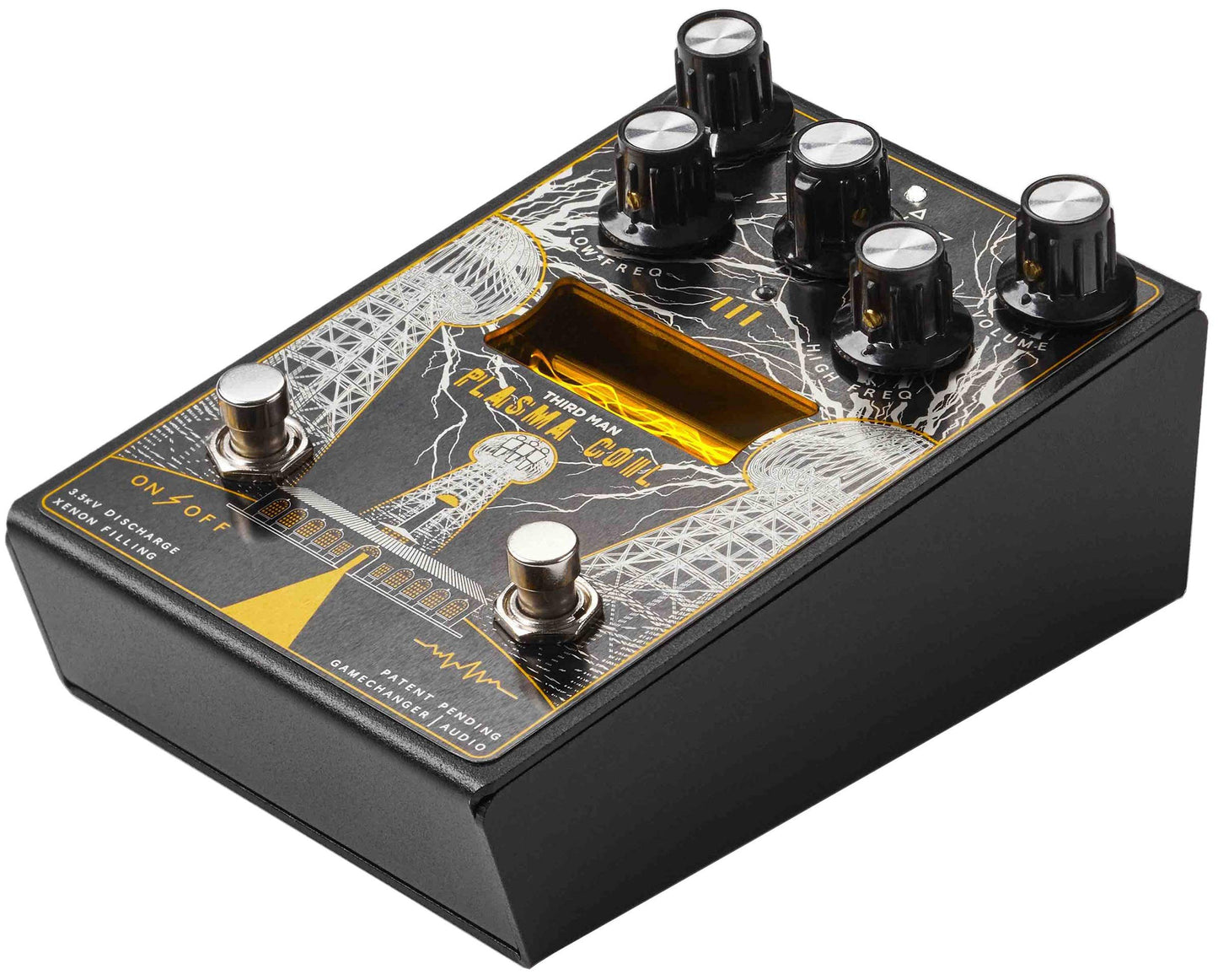 Gamechanger Audio Third Man Records Plasma Coil Pedal de efecto distorsión de alto voltaje
