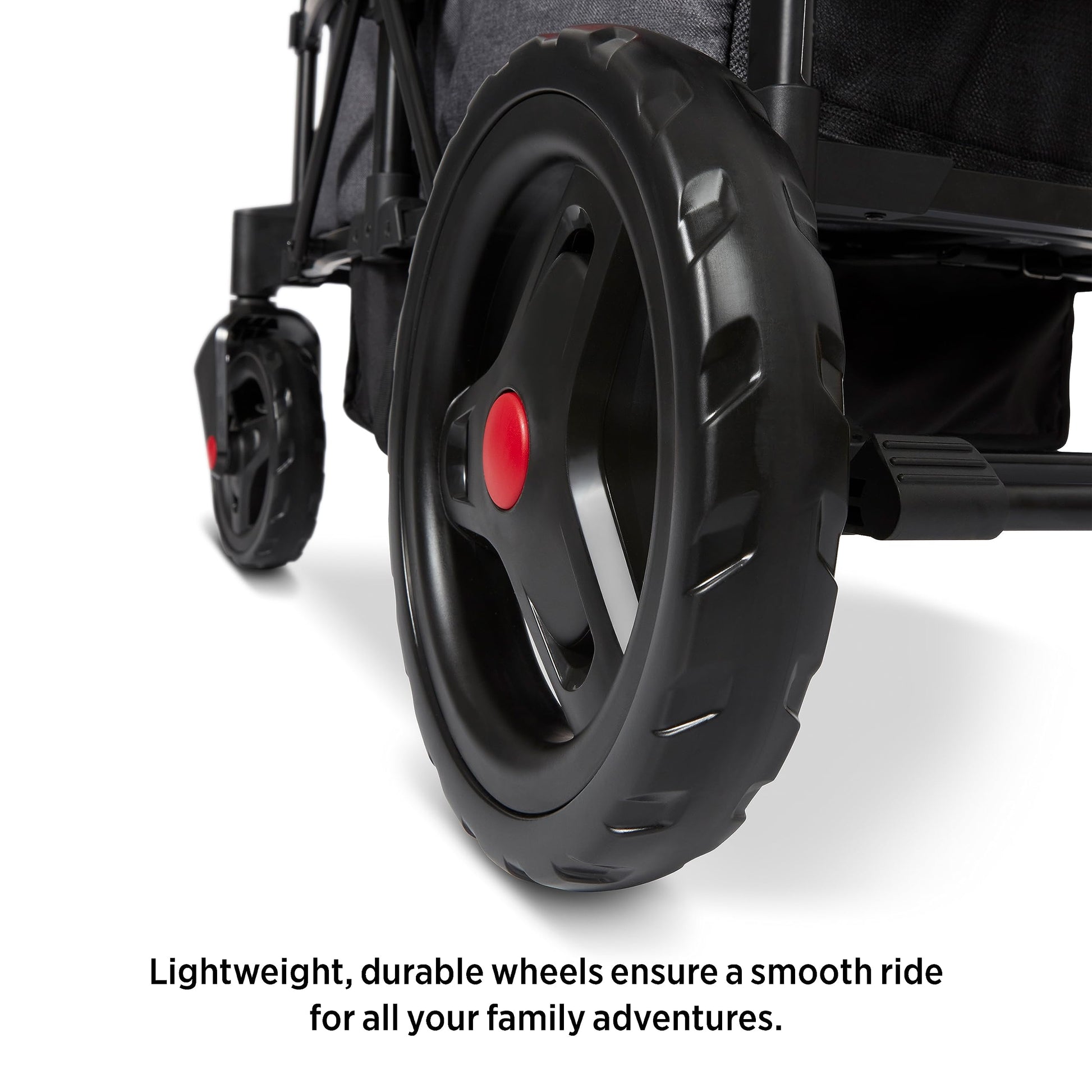 Carriola Vagón Radio Flyer Voya Gris con Asientos Doble Face-to-Face y Capota Ajustable para Protección UV