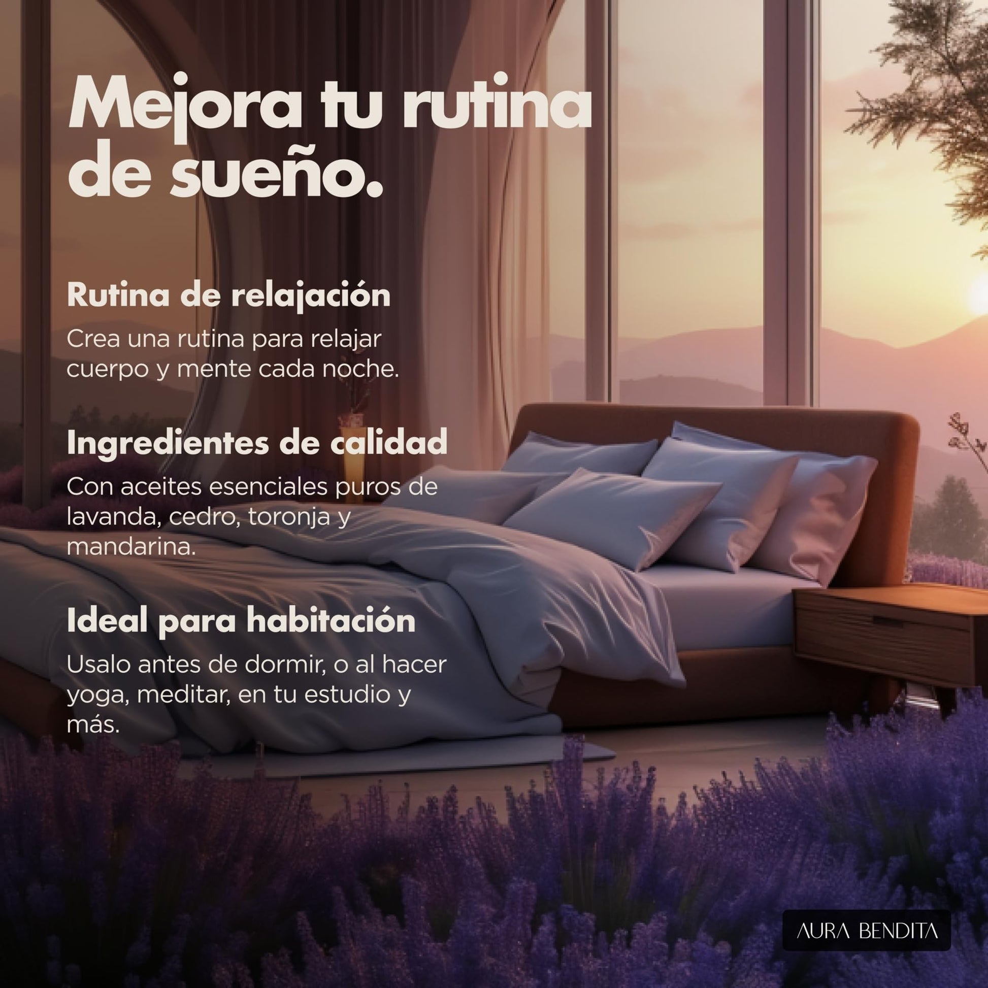 Spray Para Dormir Aura Bendita Lavanda y Mandarina Dreamcatcher