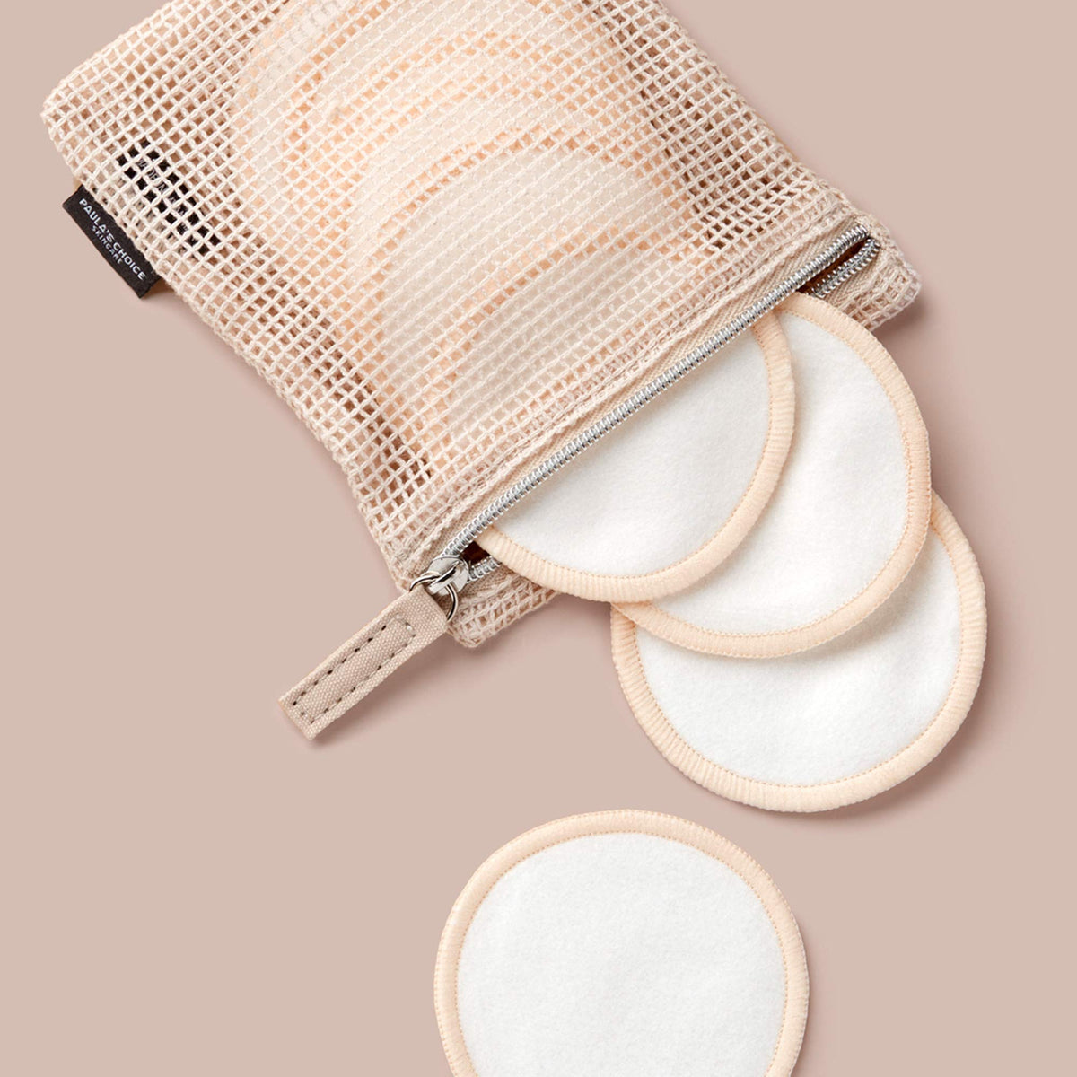 Almohadillas Reutilizables Paula's Choice Algodón Ecológico y Bambú Redondas para Tóneres y Exfoliantes con Bolsa Lavable