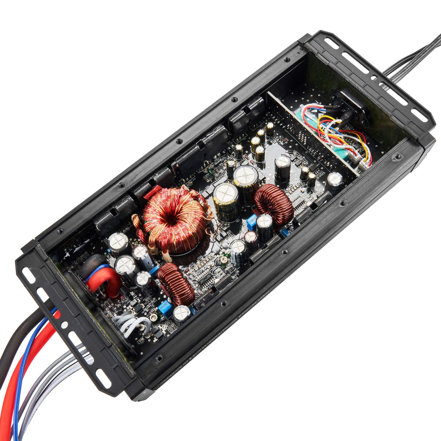 Amplificador Compacto NVX MVPA2 Marino IPX67 1200W Pico 2 Canales Bridgeable para Moto y Deportes de Potencia