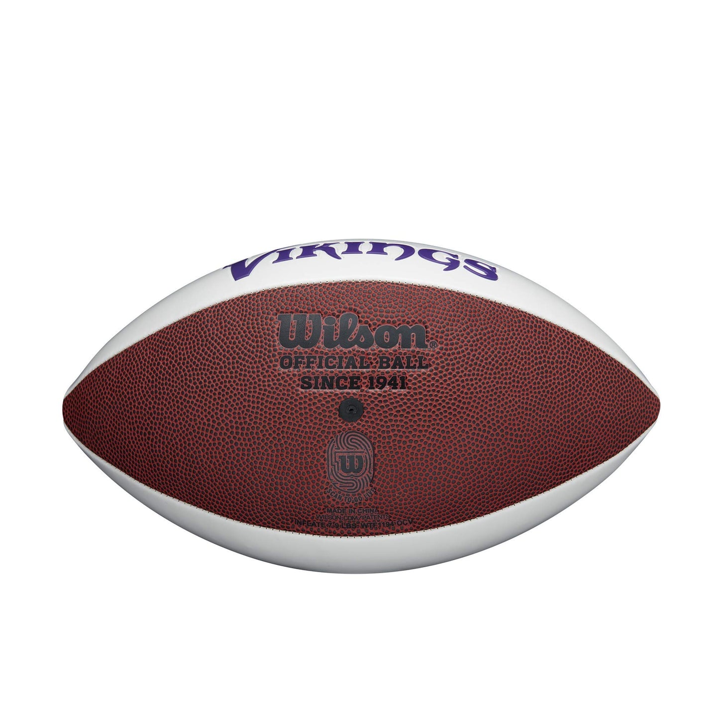 Pelota de Fútbol Wilson NFL Autógrafo, Minnesota Vikings, Talla Oficial