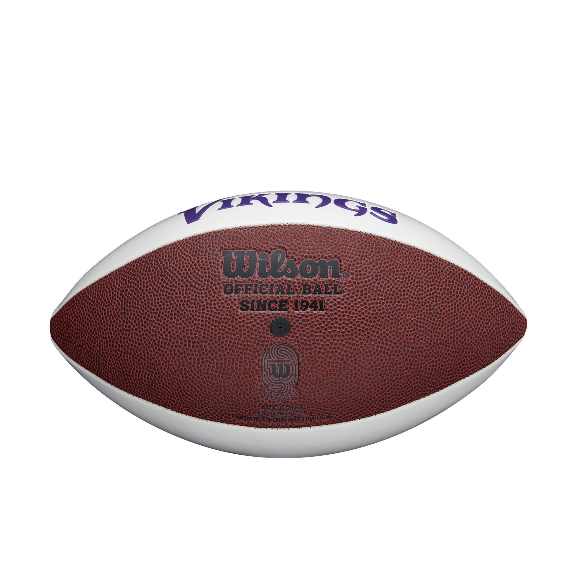 Pelota de Fútbol Wilson NFL Autógrafo, Minnesota Vikings, Talla Oficial