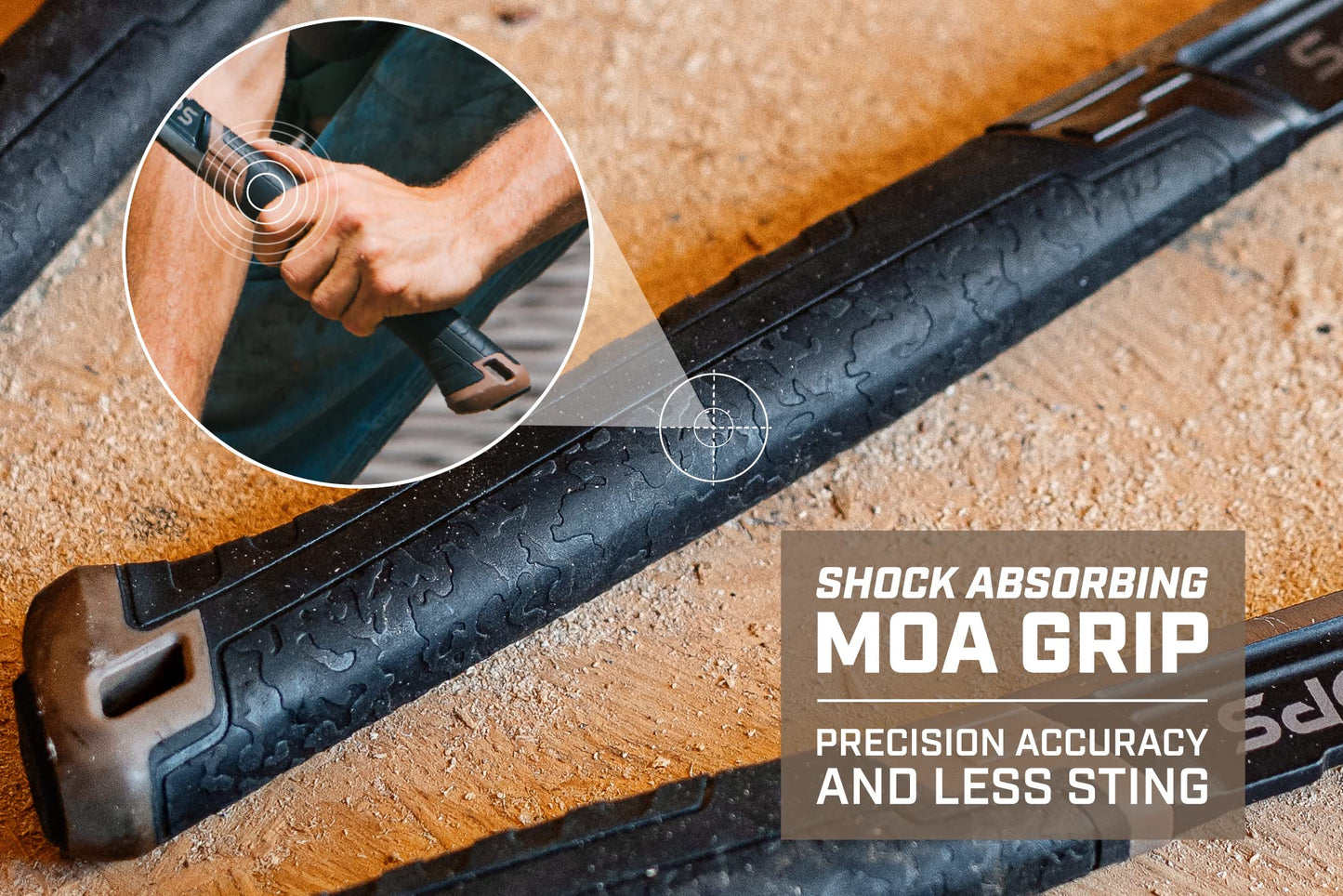 Martillo de Encuadre Spec Ops Tools Negro Cara Lisa con Agarre Absorbente de Golpes