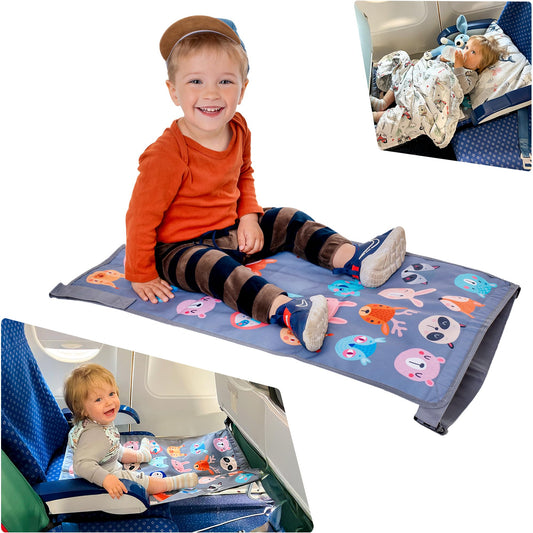 Little Traveler - Cama de Avión para Niños y Extensor de Asiento – Cama Portátil para Viaje, Ajustable y Fácil de Instalar – Esenciales para Viajar con Niños de 1 a 4 Años