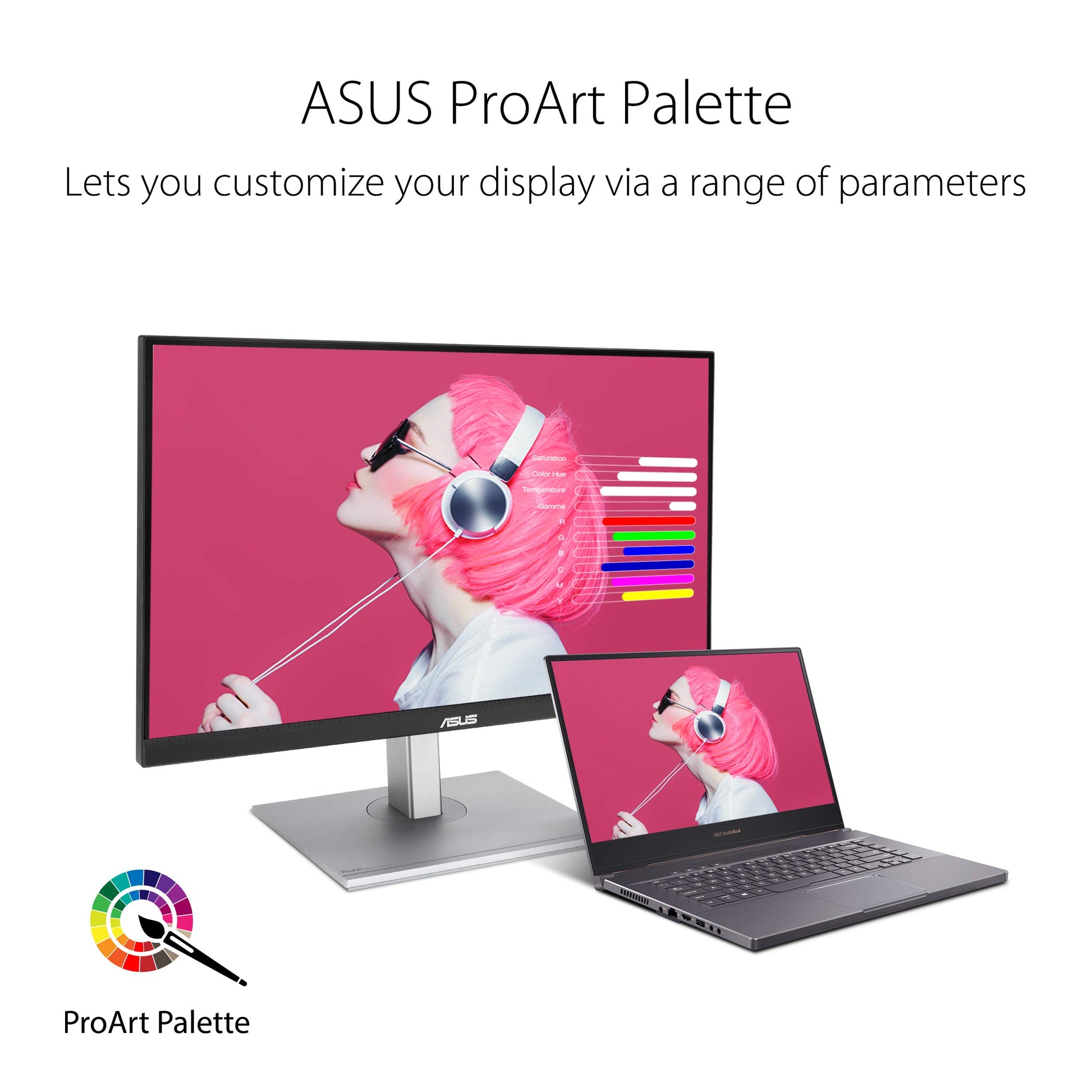 Asus Monitor Profesional 27" ProArt PA278CV, IPS, WQHD, edición de vídeo, animación, precisión de color, verificado por Calman, USB-C, DisplayPort