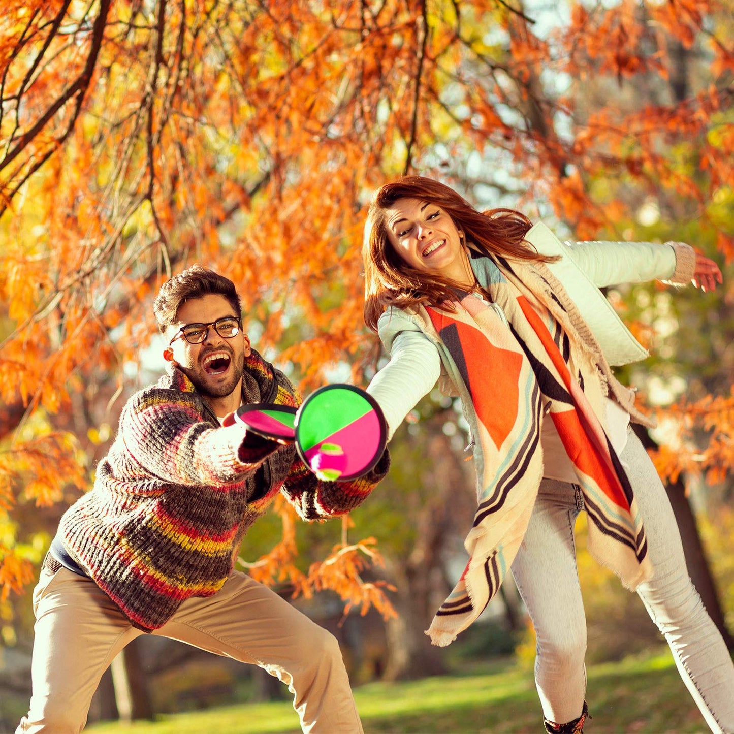 Juego de Pelotas de Lanzamiento y Captura TOODOO Negro, 3 Juegos de Pala y Pelotas para Deportes y Playa