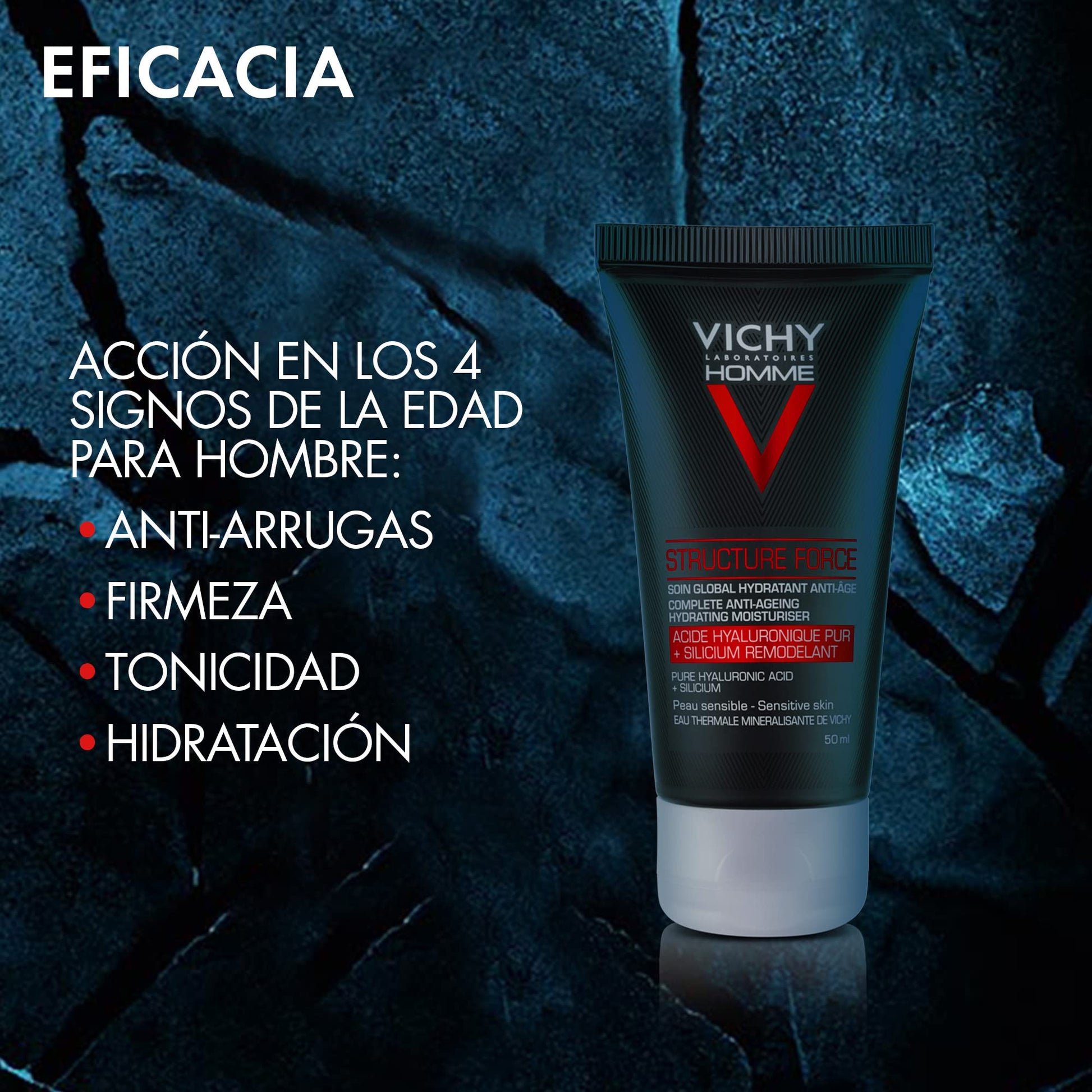 Crema Anti-edad para Hombre Structure Force Vichy Homme 50ml