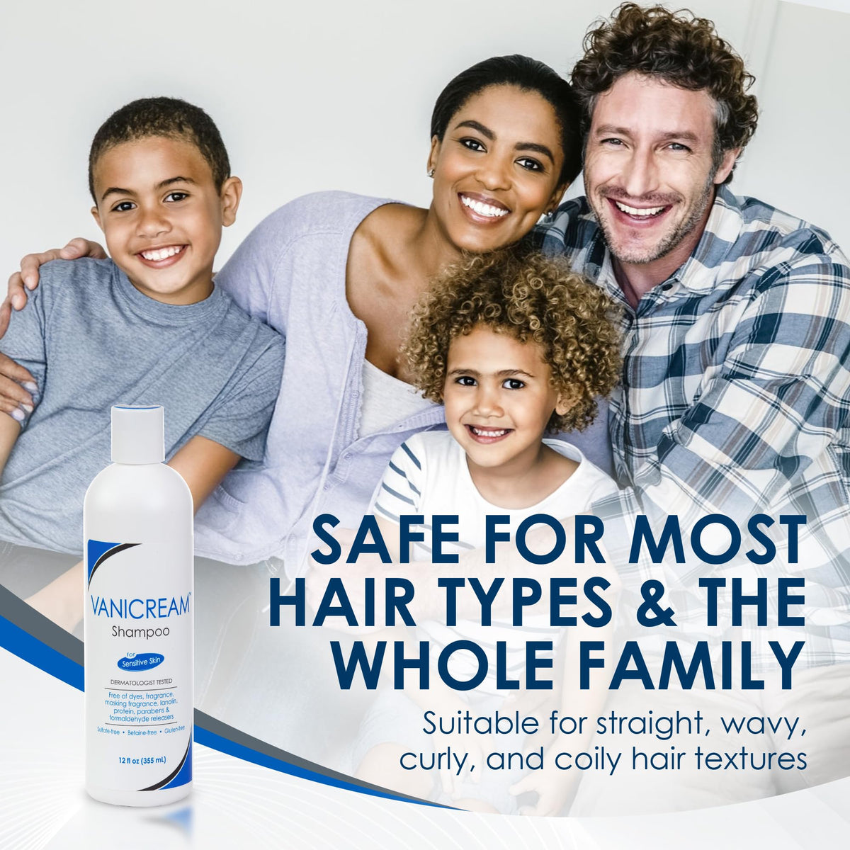Pharmaceutical Specialties Free & Clear Shampoo for Sensitive Skin, 12 Ounce