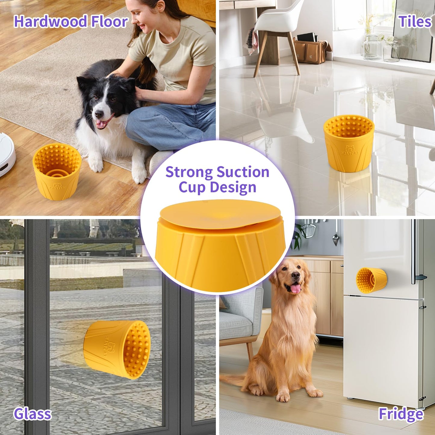 Bestalk - tazón para amamantar la ansiedad, alimentador lento para perros con alimentador lento para amamantar perros, tazón antideslizante para perros de razas pequeñas, medianas y grandes, silicona