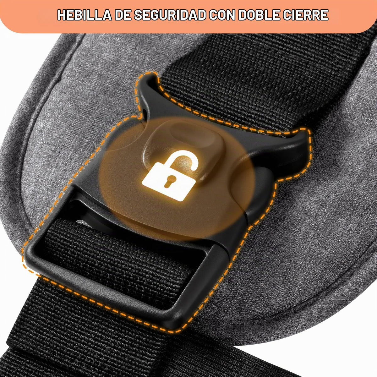 HKAI Portabebés eléctrico con asiento de cadera, cintura ajustable y malla transpirable, soporte ergonómico con superficie antideslizante de asiento de cadera para recién nacidos y niños pequeños,