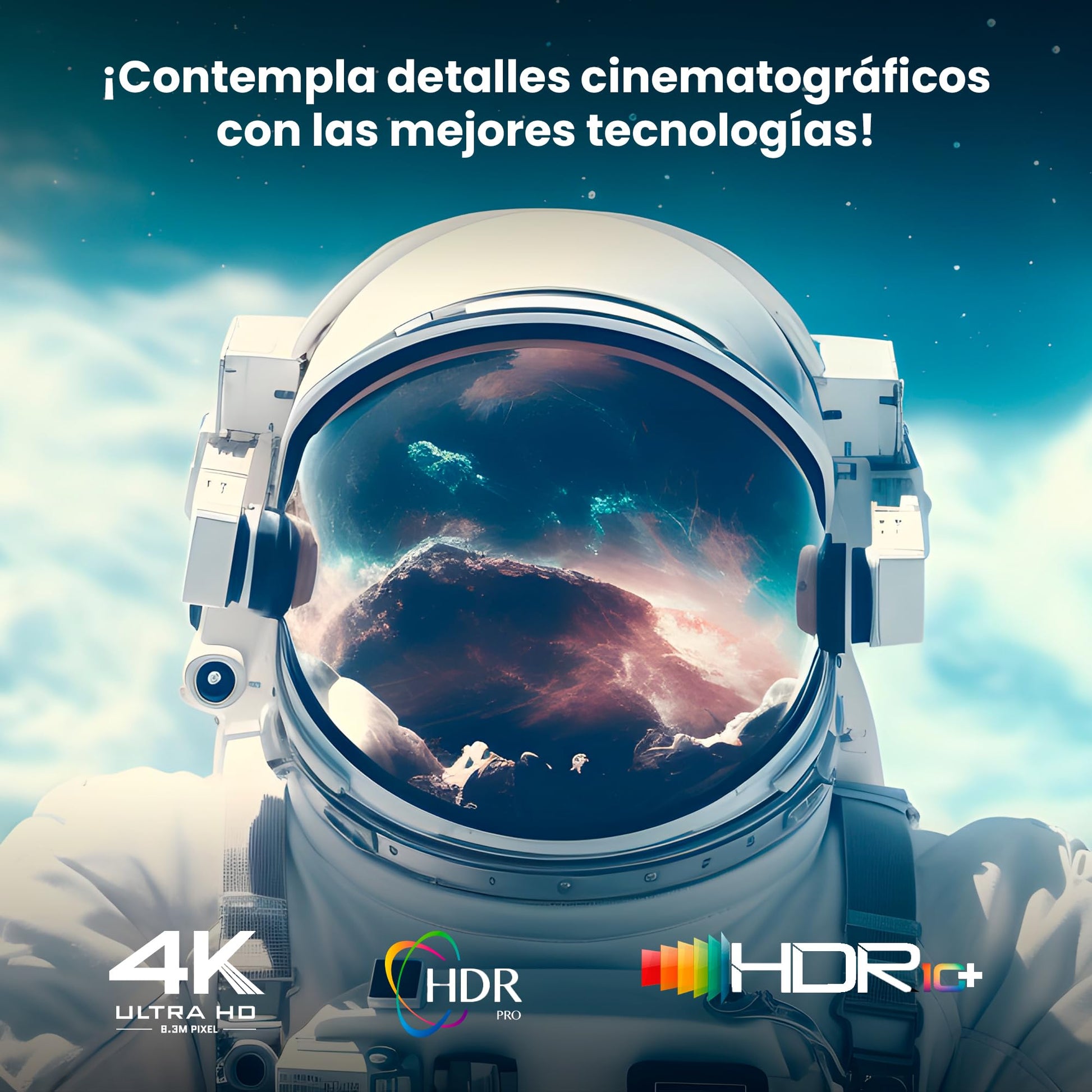 BenQ V5000i | Proyector Láser TV de Tiro Ultra Corto, 4K HDR 2500lm RGB para Películas y Videojuegos en Espacios Luminosos