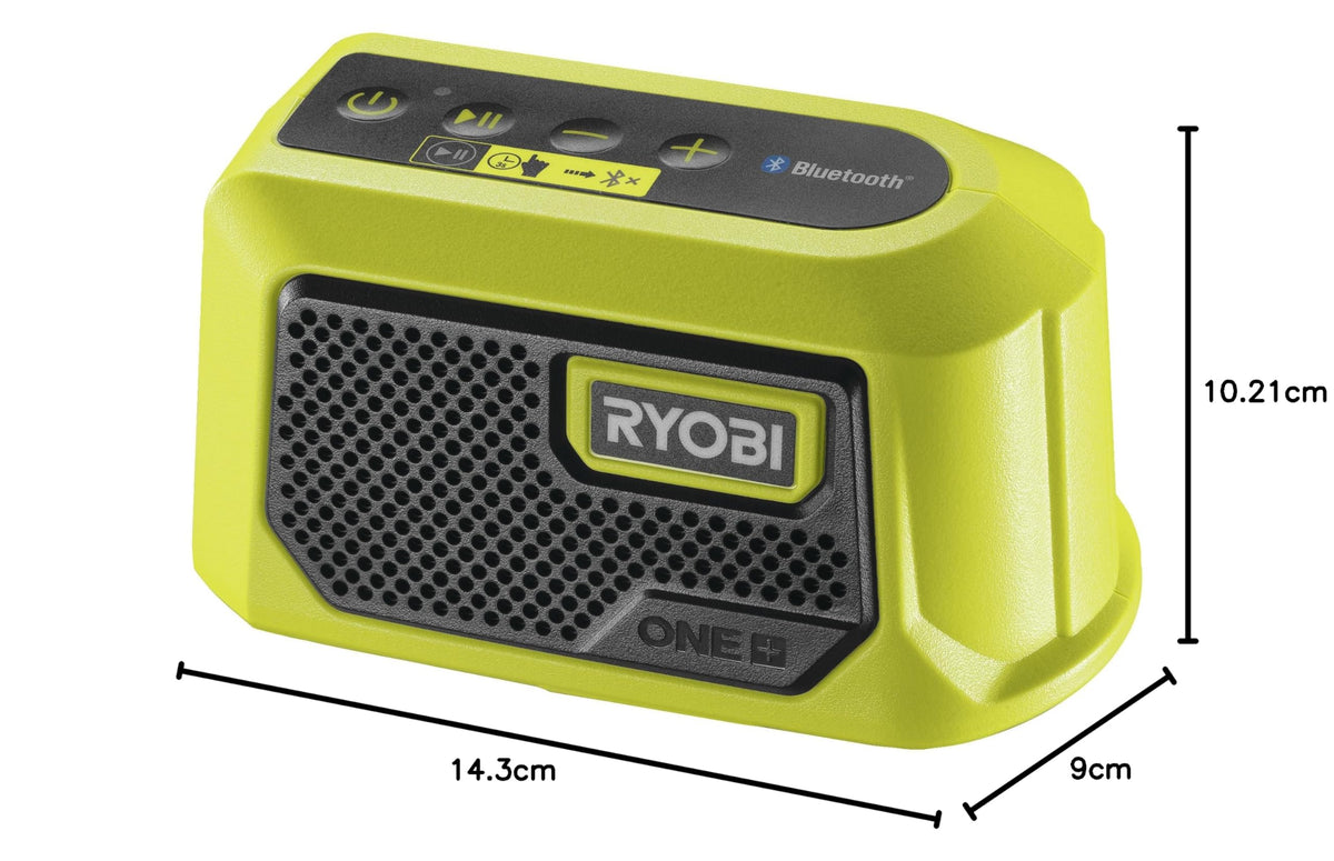 Altavoz Cargador RYOBI Bluetooth One+ 18V 5W sin Batería