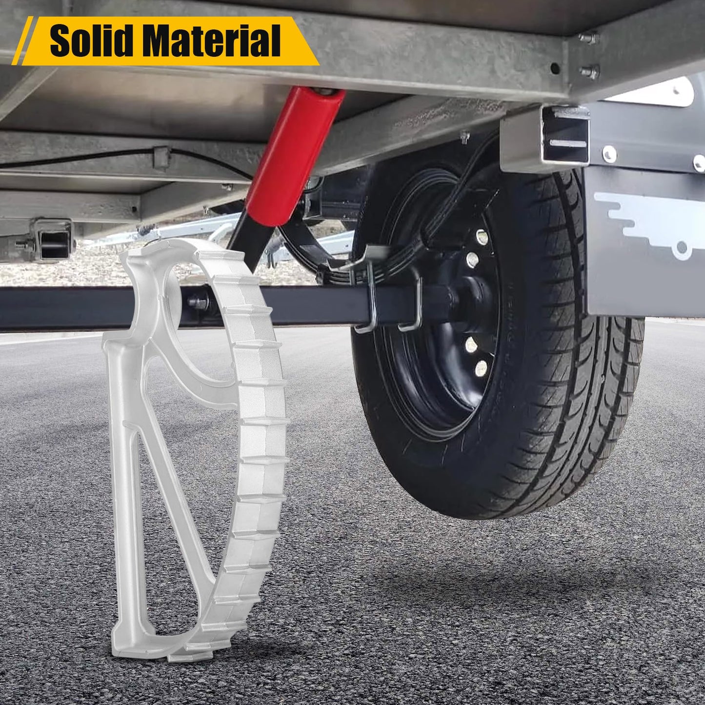 Jack de remolque de fácil elevación, gato de remolque de barco resistente adecuado para ruedas de 8 a 15 pulgadas de vehículos de un solo eje, barcos, remolques de campamento, etc., gato de remolque