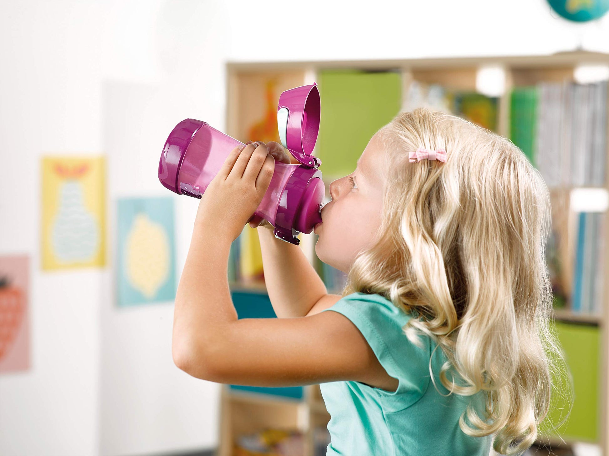 Botella de Agua Maped Picnik Concept 19.6 oz Azul Antiderrames