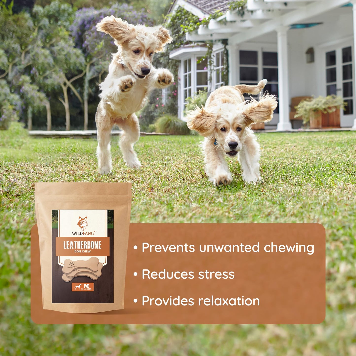 Huesos de Cuero Wildfang Huesos para Perros Cuidado Dental