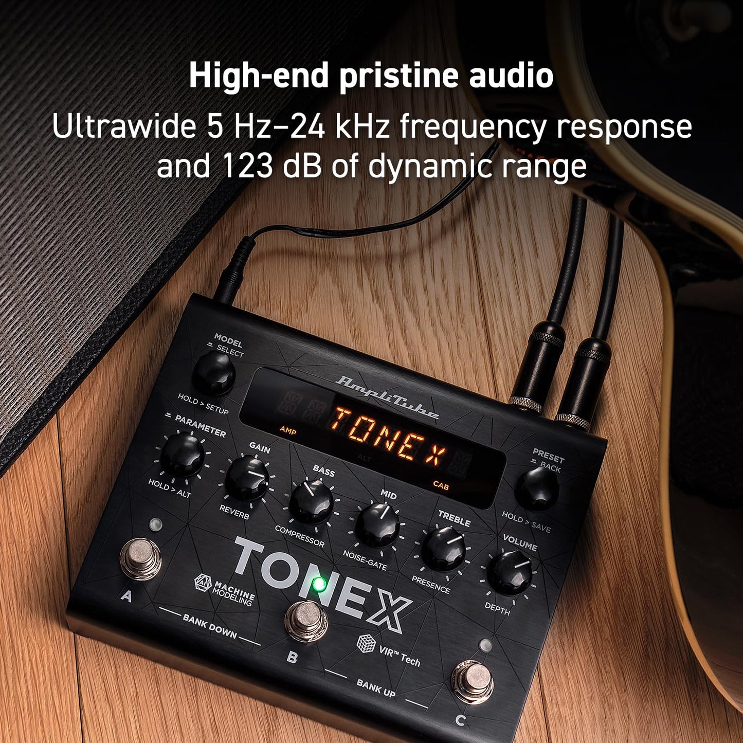 IK Multimedia TONEX AI Machine Learning Pedal Multi Efectos: Modelo Tono Amplificador de Guitarra Eléctrica, Distorsión, Overdrive y Otros