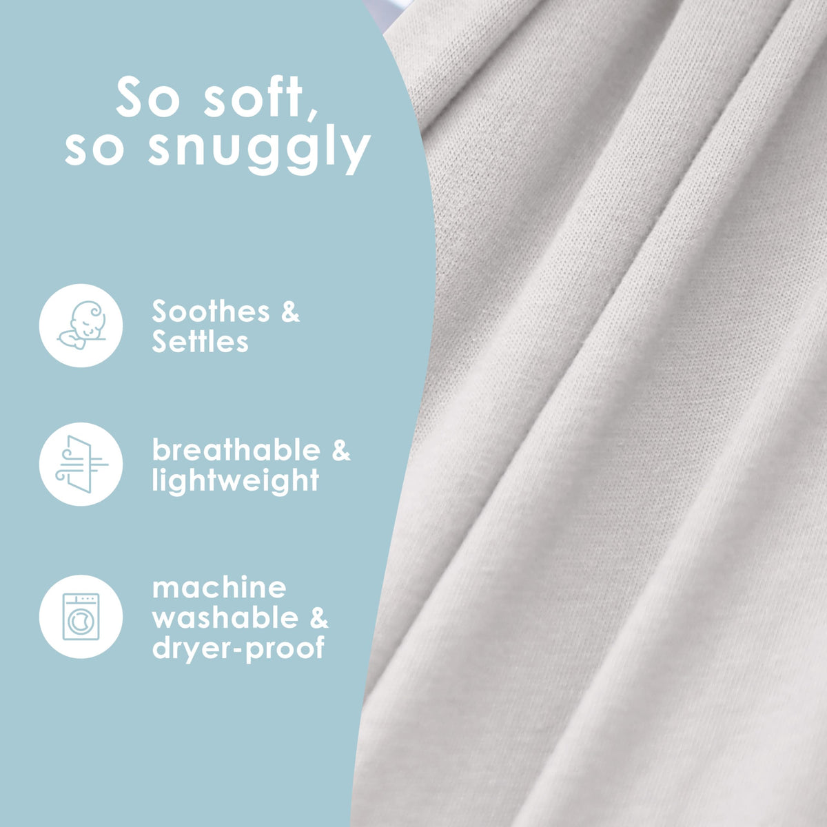 Sleepy Wrap - Envoltura portabebés para bebés de 7 a 35 libras, ligera
