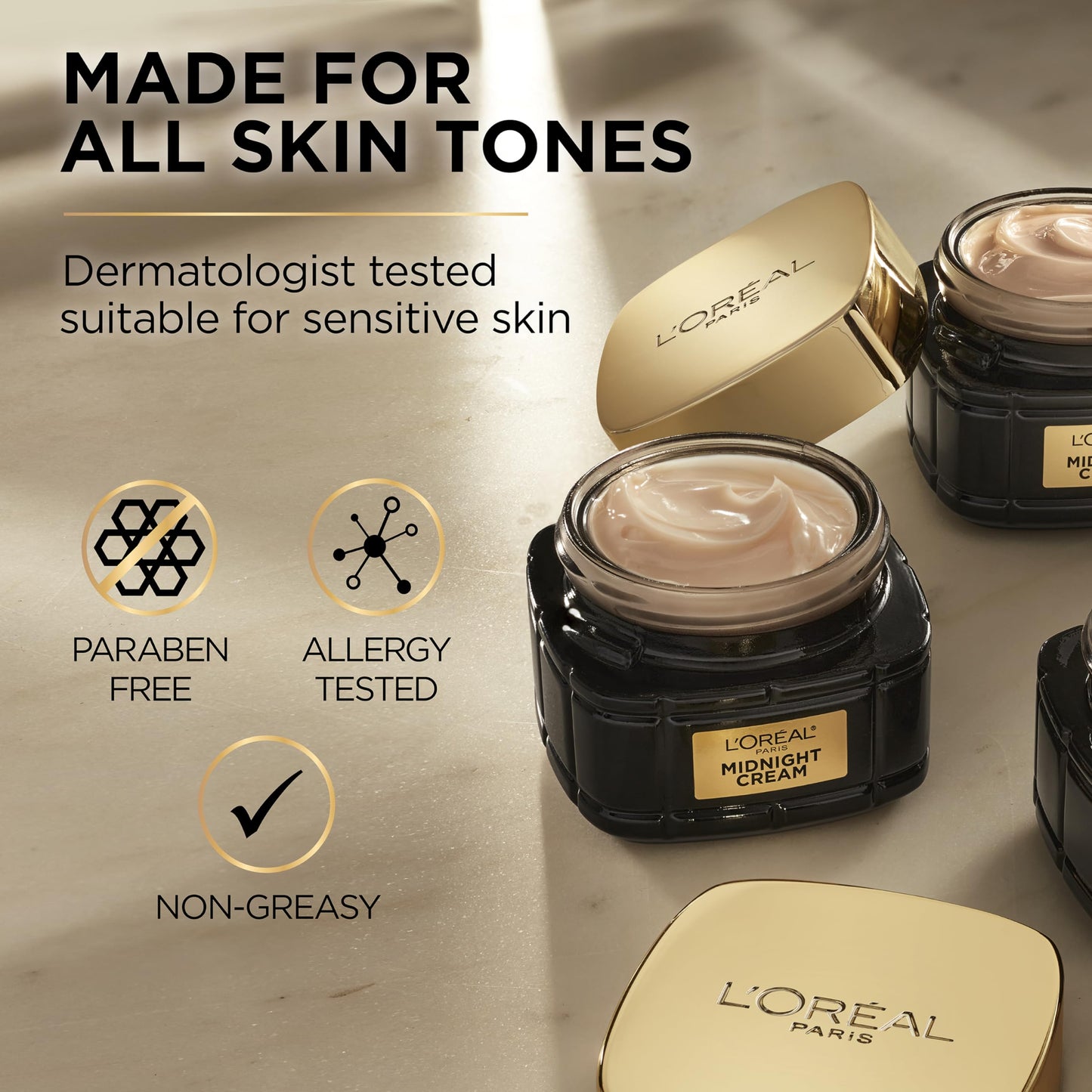 L'Oreal Paris Age Perfect Anti Aging Midnight Cream, Antioxidants & Vitamin E to Smooth Wrinkles & Firm Skin 1.7 oz + Serum Sample (Packaging May Vary)