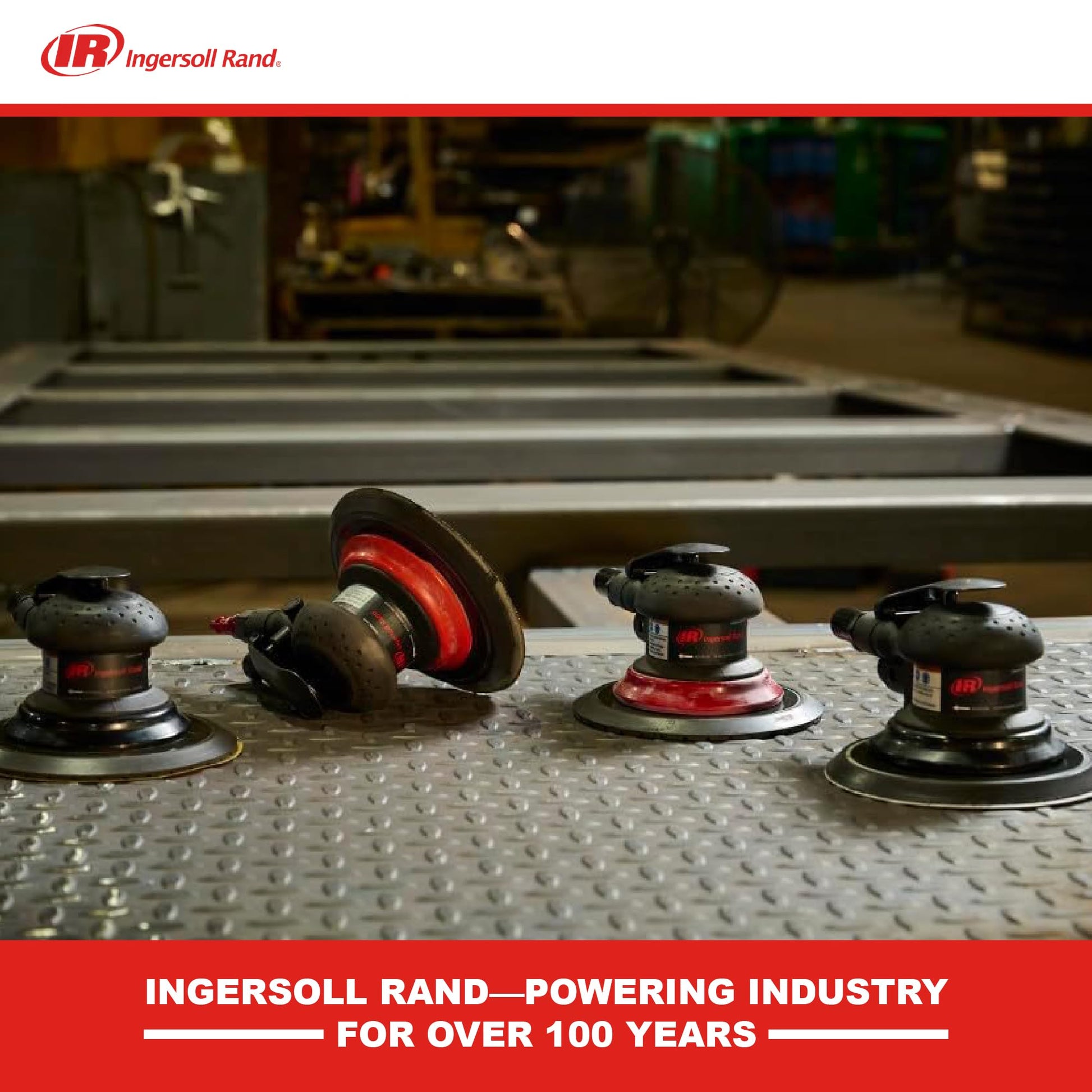Ingersoll Rand 4151 Lijadora orbital aleatoria de 6", almohadilla de vinilo, 12000 RPM, 0.2 HP, extrae polvo y partículas a través y alrededor de la almohadilla.