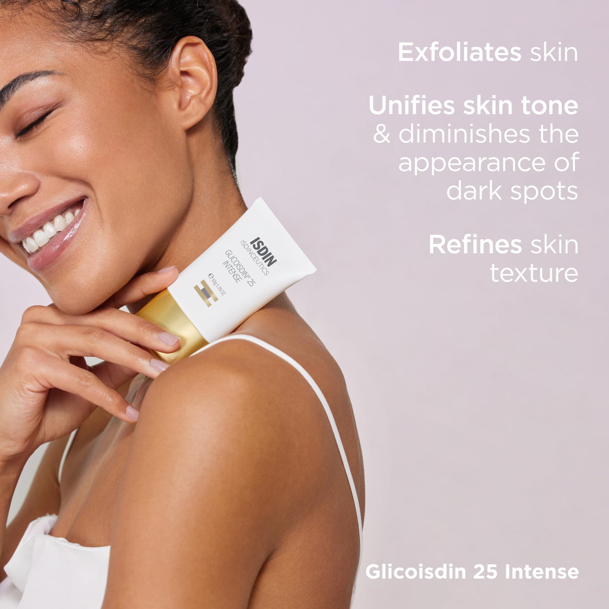 ISDIN ISDINCEUTICS Glicoisdin 25 Intense, Gel Facial Efecto Peeling con Ácido Glicólico, 50 ml