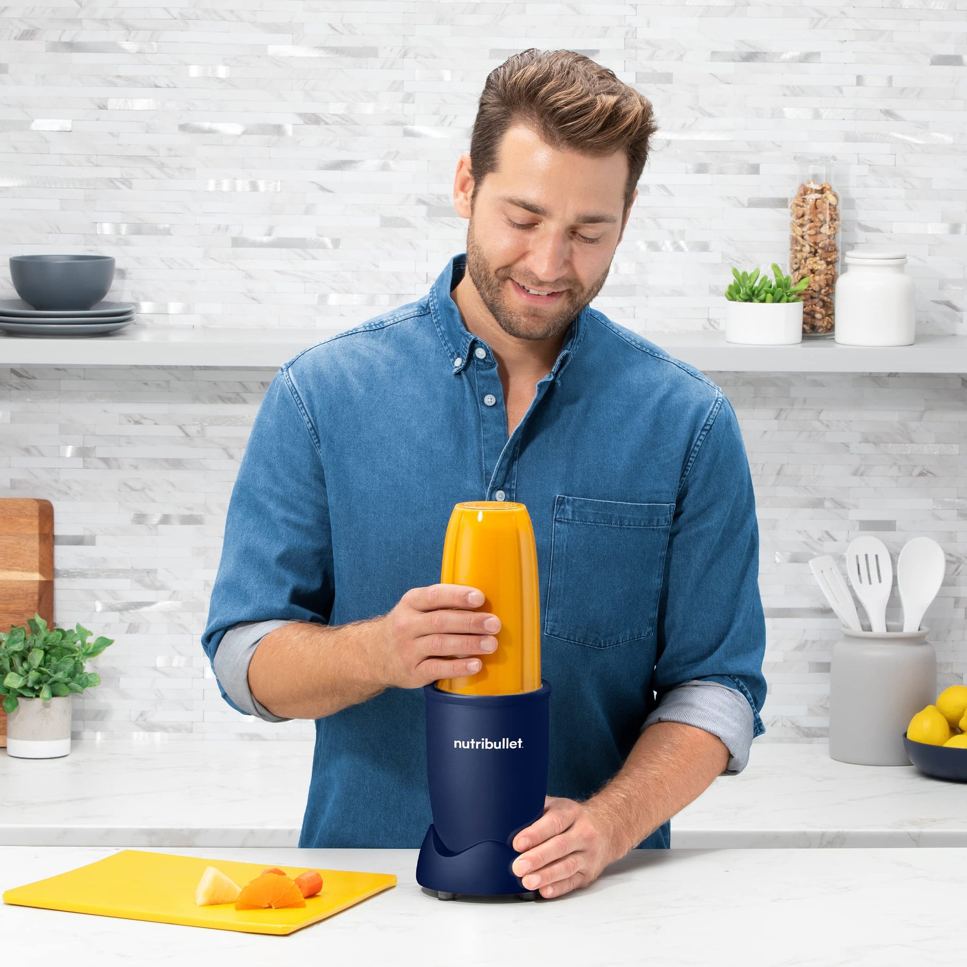 Licuadora NutriBullet Pro Azul Marino Mate 900W 13 Piezas