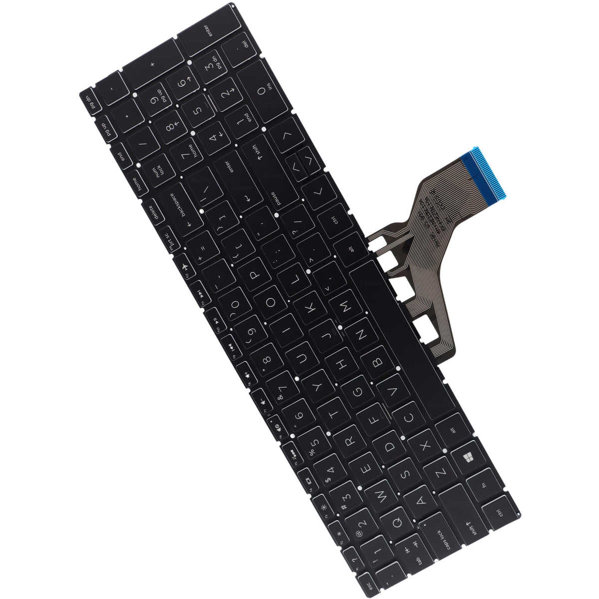 Teclado Retroiluminado de Vidrio Deal4GO para HP 15-DY 15-EF 15-CS 15s-DY 17-by 17-BS 15-EC 15-CX 15-DA 250 255 256 G6