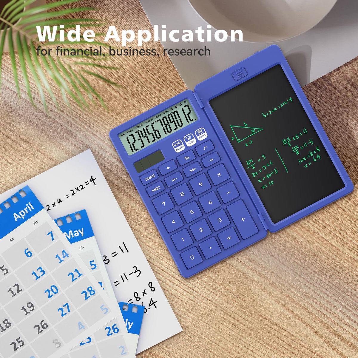 Calculadora Básica ROATEE de Escritorio LCD Borrable para Escuela Secundaria