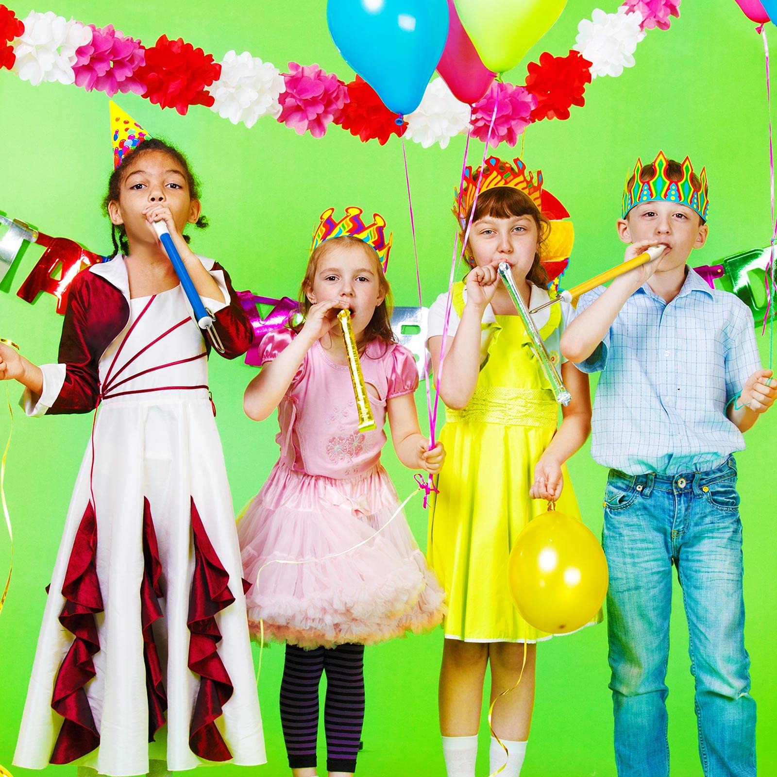 Lukmaa - Instrumento de silbato deslizante de 2 piezas, recuerdos de fiesta para juegos de padres e hijos, juguetes musicales para niños y niñas, juguetes de bolsas, premios escolares