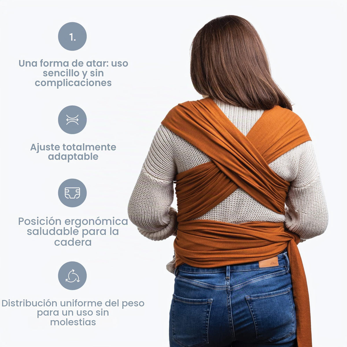 Cuddlebug Portabebés para bebé - Portabebés de envoltorio manos libres - Portabebés suaves y elásticos - Portabebés de recién nacido a niño pequeño 3-16 kg - Talla única - Salud para las caderas